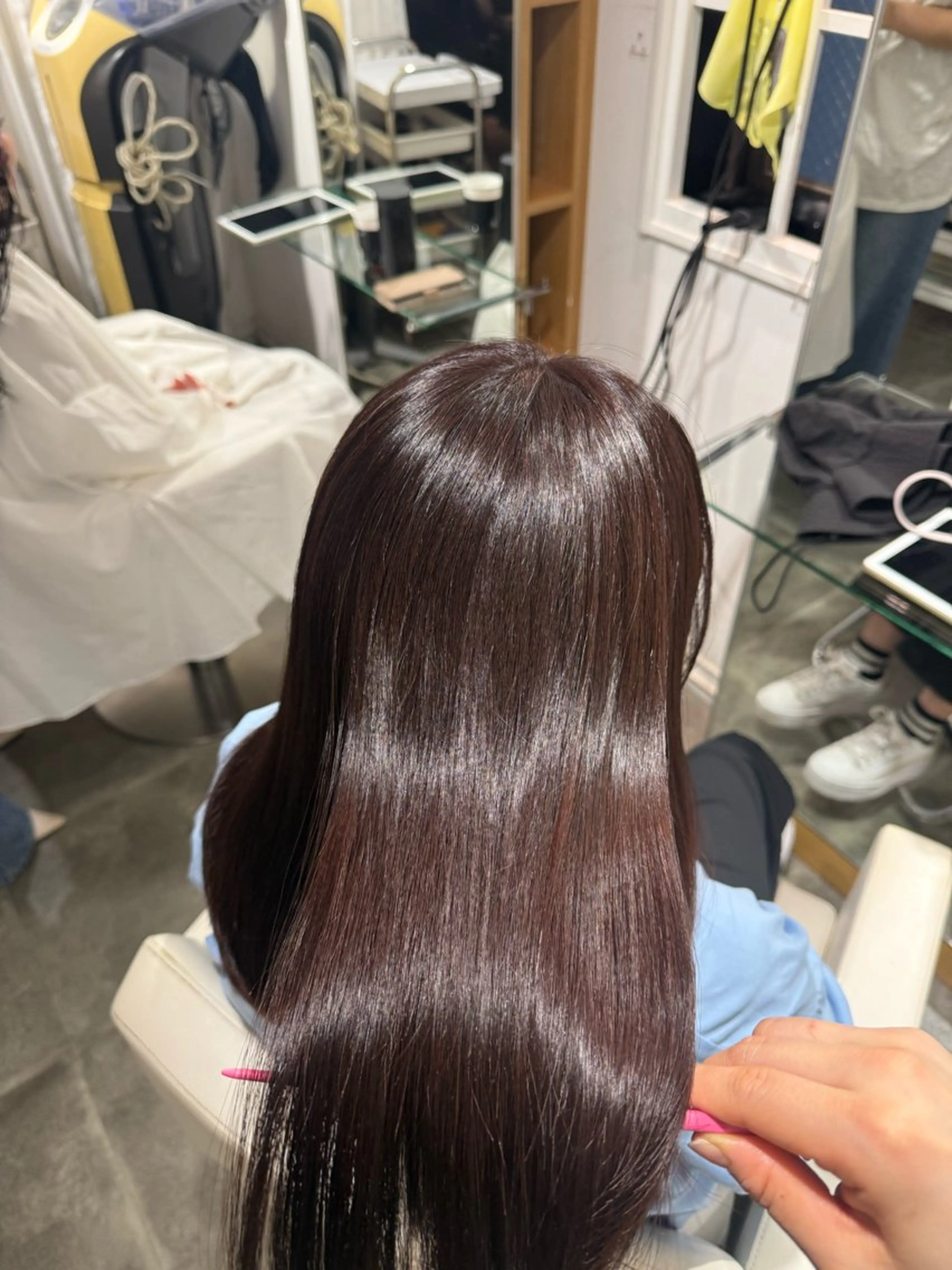 ロング 縮毛矯正 縮毛矯正 原宿♡透明感カラー♡ 縮毛矯正【MAYU】のヘアスタイル