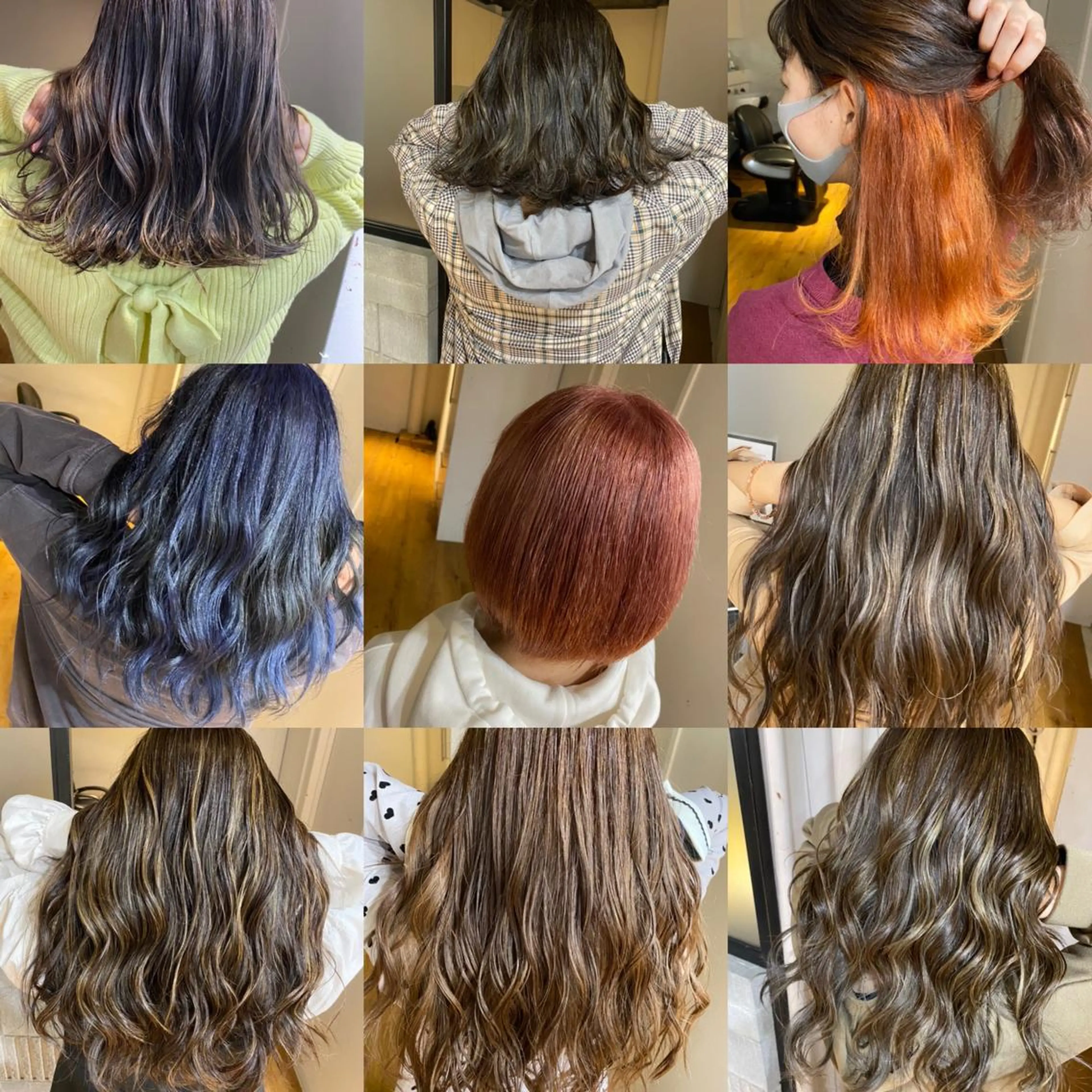 ロング カラー ヘアアレンジ デザインカラー 久米 治仁のヘアスタイル