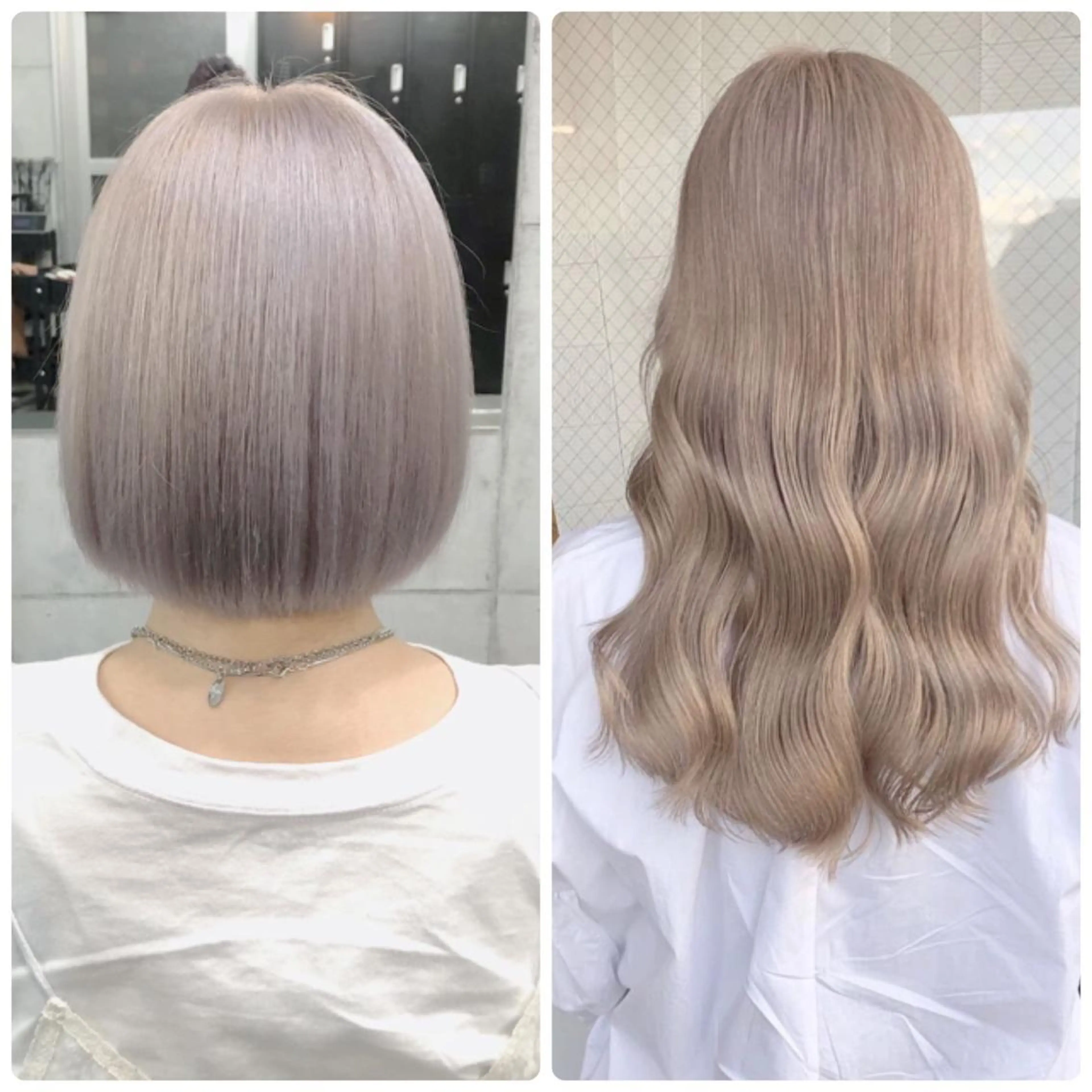 ミディアム カラー ヘアアレンジ ベージュカラー ミルクティーベージュ 石山涼太 【monolith】のヘアスタイル