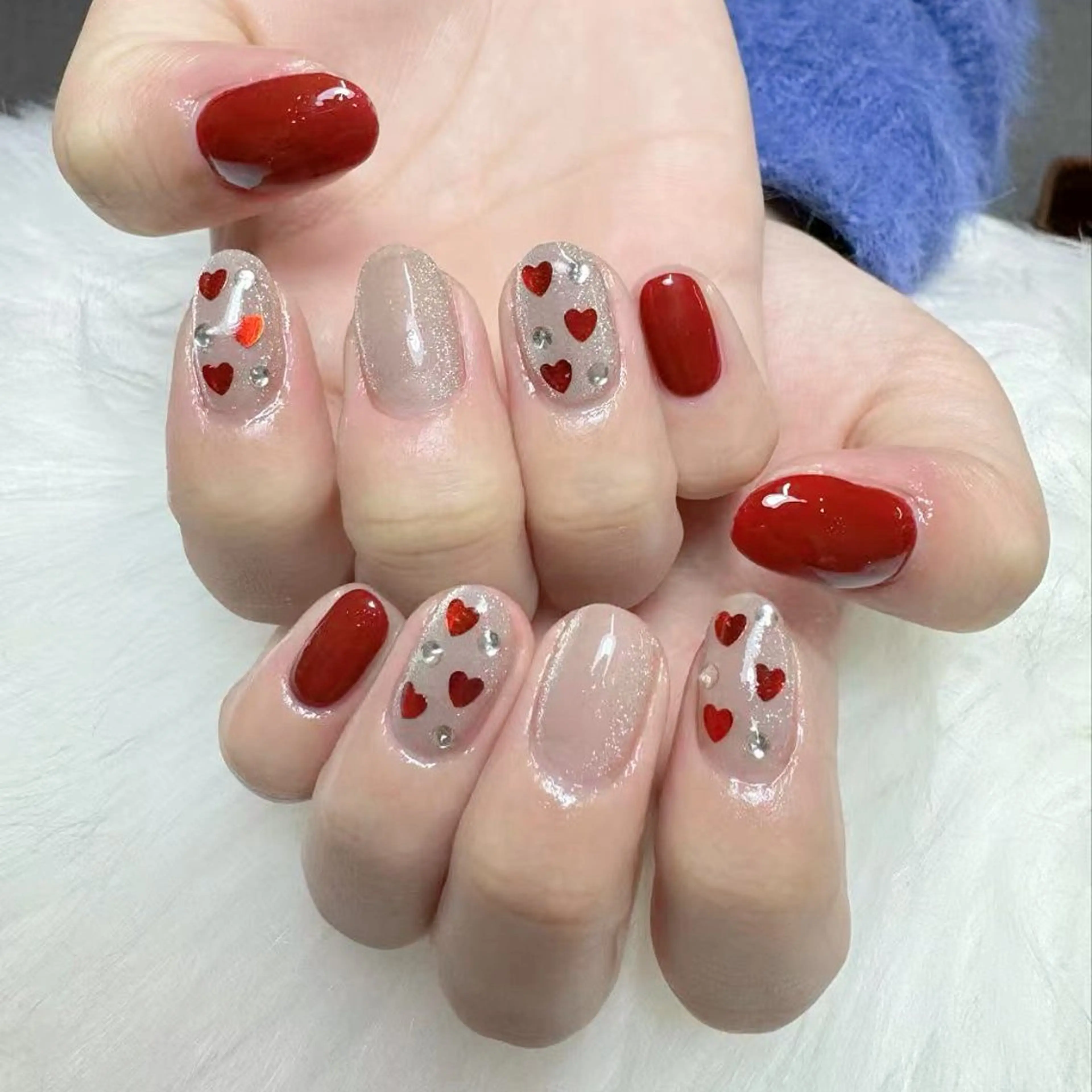 ネイル ハンドネイル 🎀nana🫧 ワンホンネイル🎀のネイルデザイン