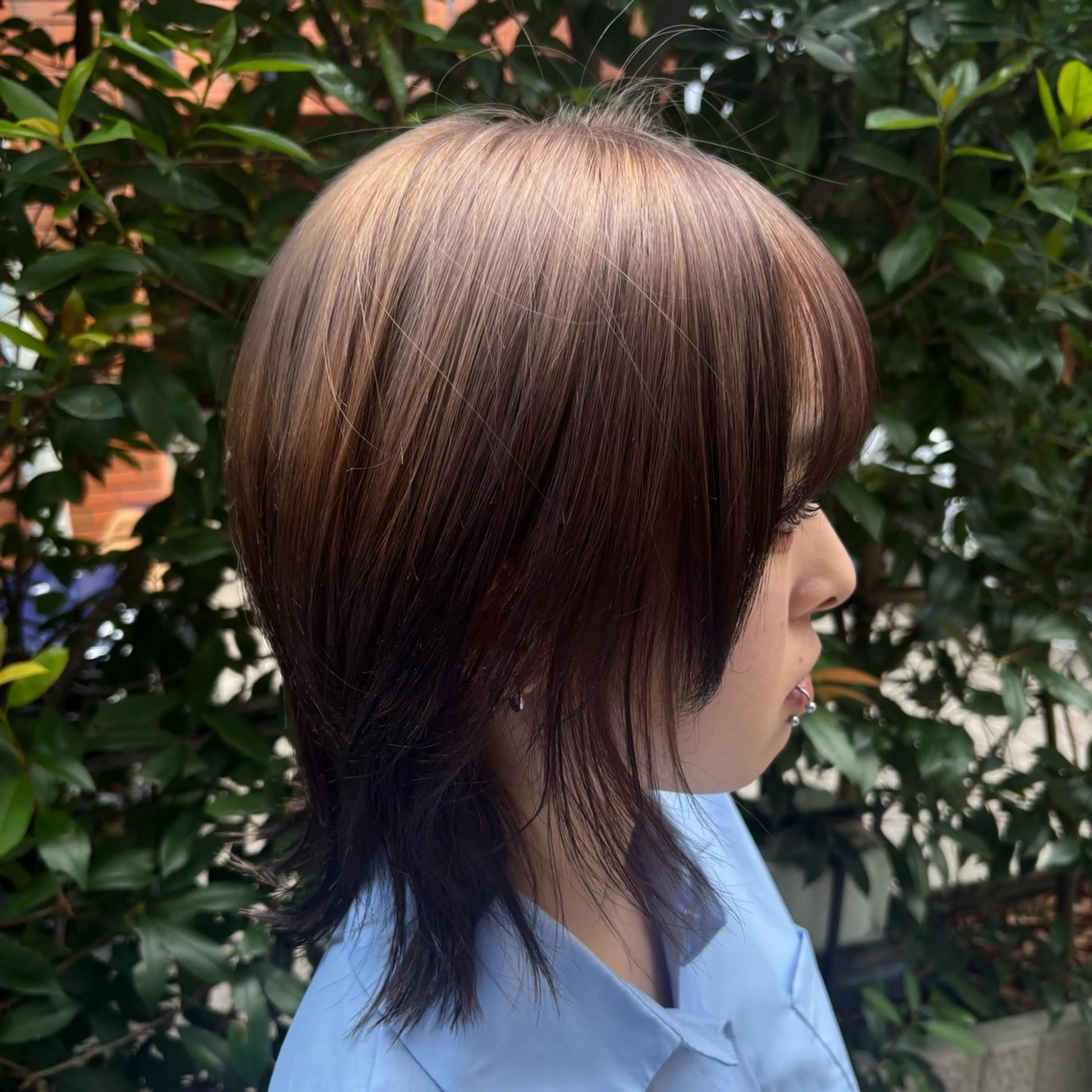 セミロング ヘアカラー 🫧オリーブカラー/ 小冬🎀のヘアスタイル