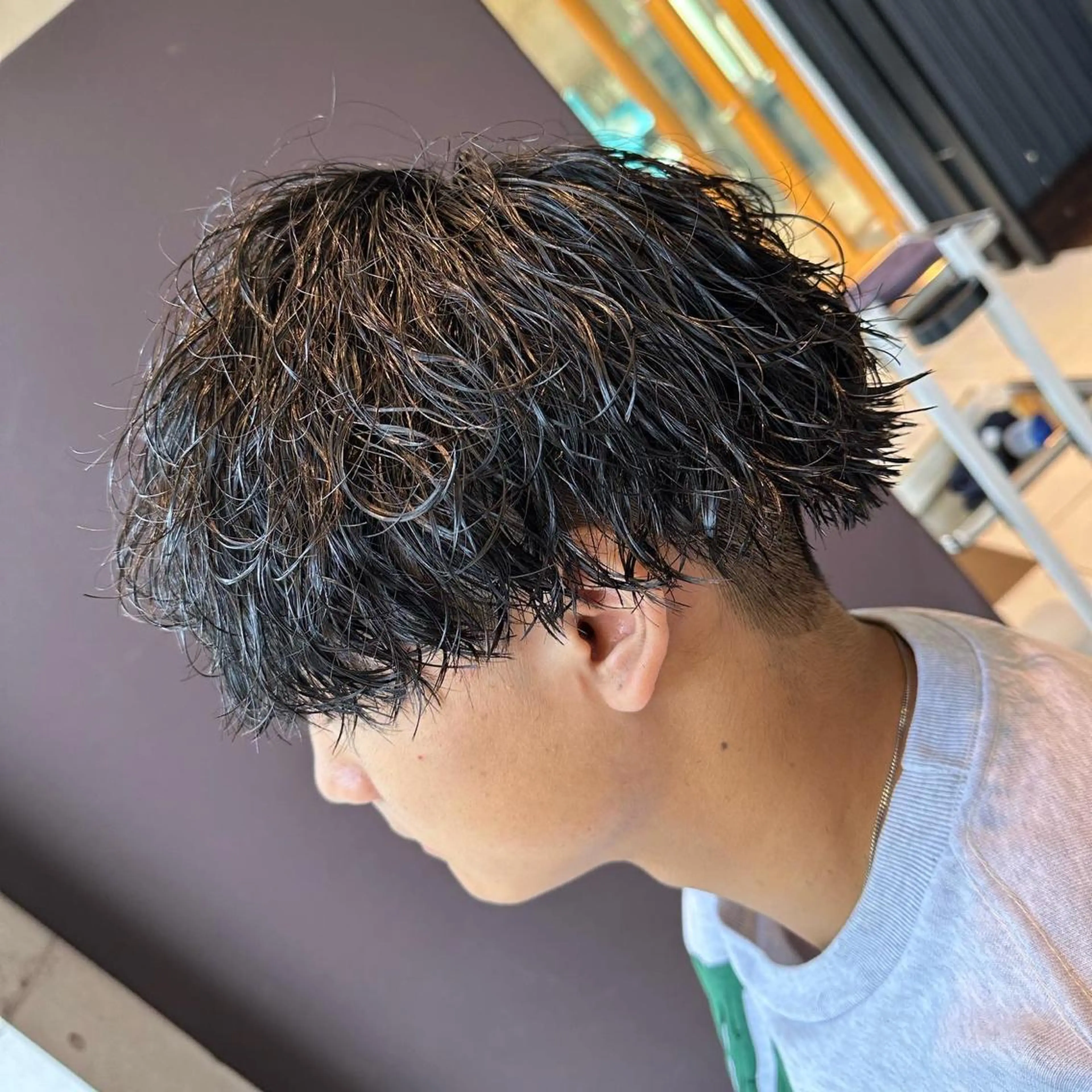 パーマ メンズ little×aimer仙台2号店所属・仙台駅/メンズパーマ /🔗髙橋海汰のヘアスタイル