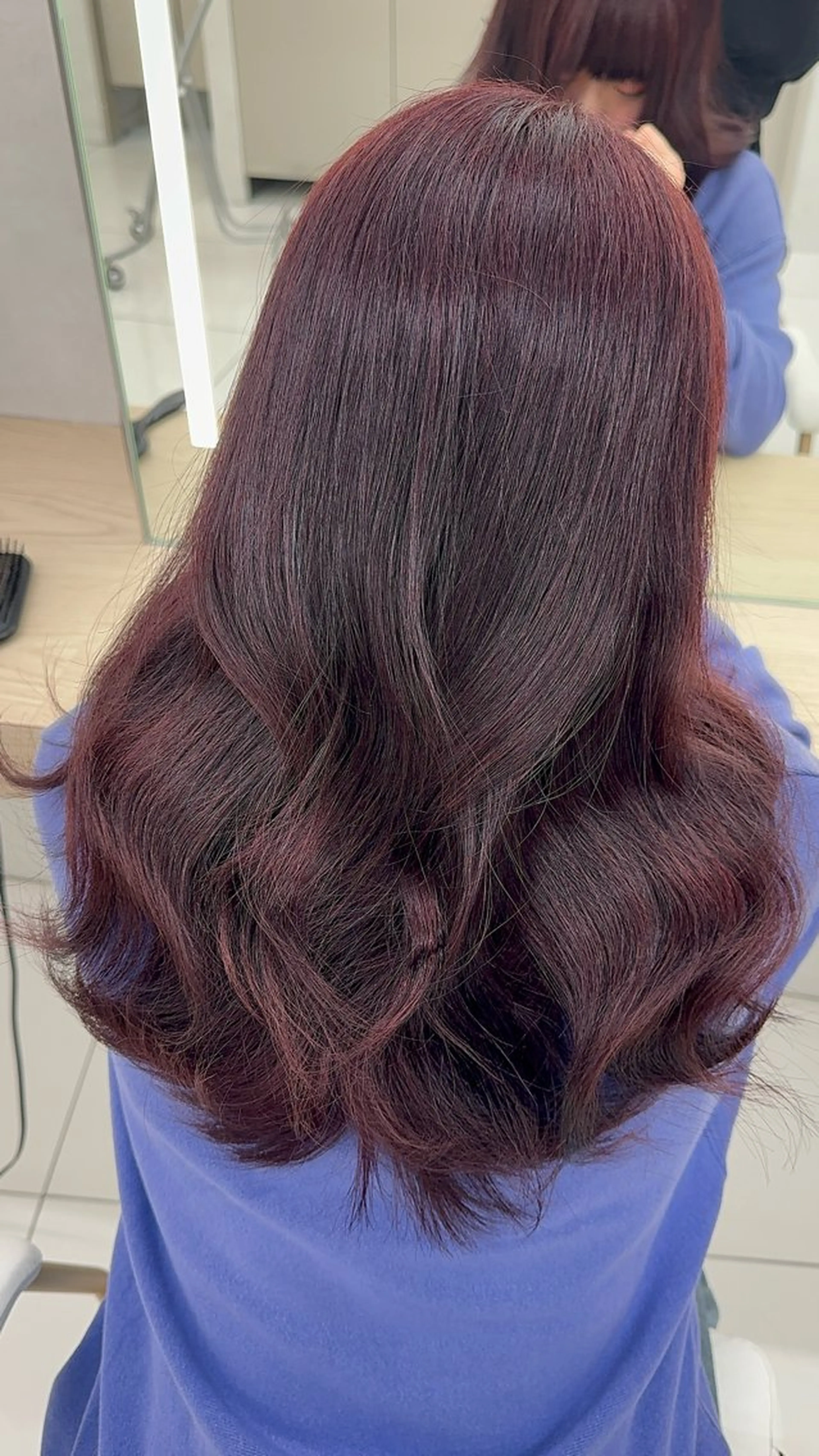 ロング カラー 韓国レイヤー/ 顔まわり/西野和裕のヘアスタイル