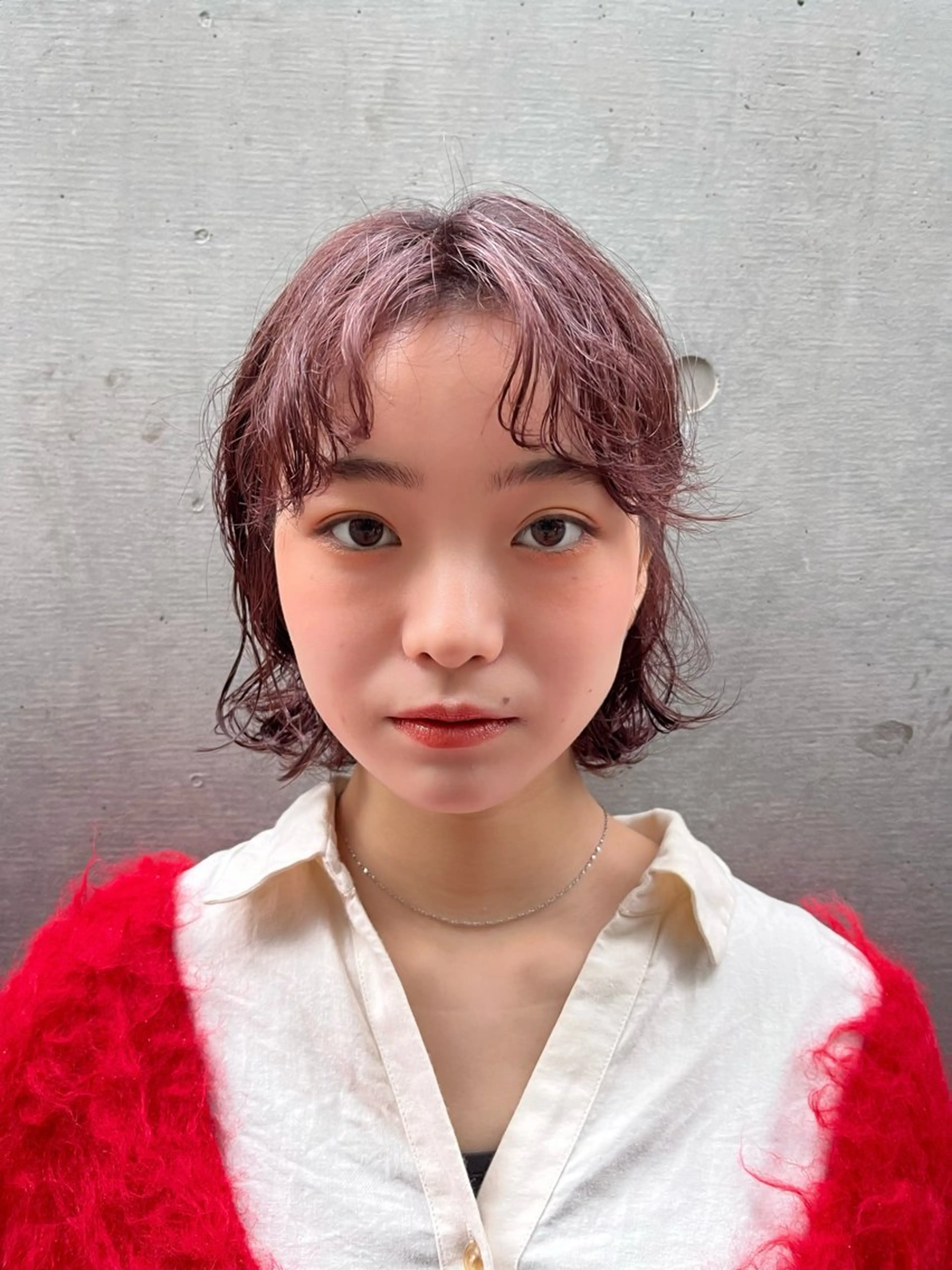 ショート カラー パーマ 阿久津真衣 似合わせカットのヘアスタイル