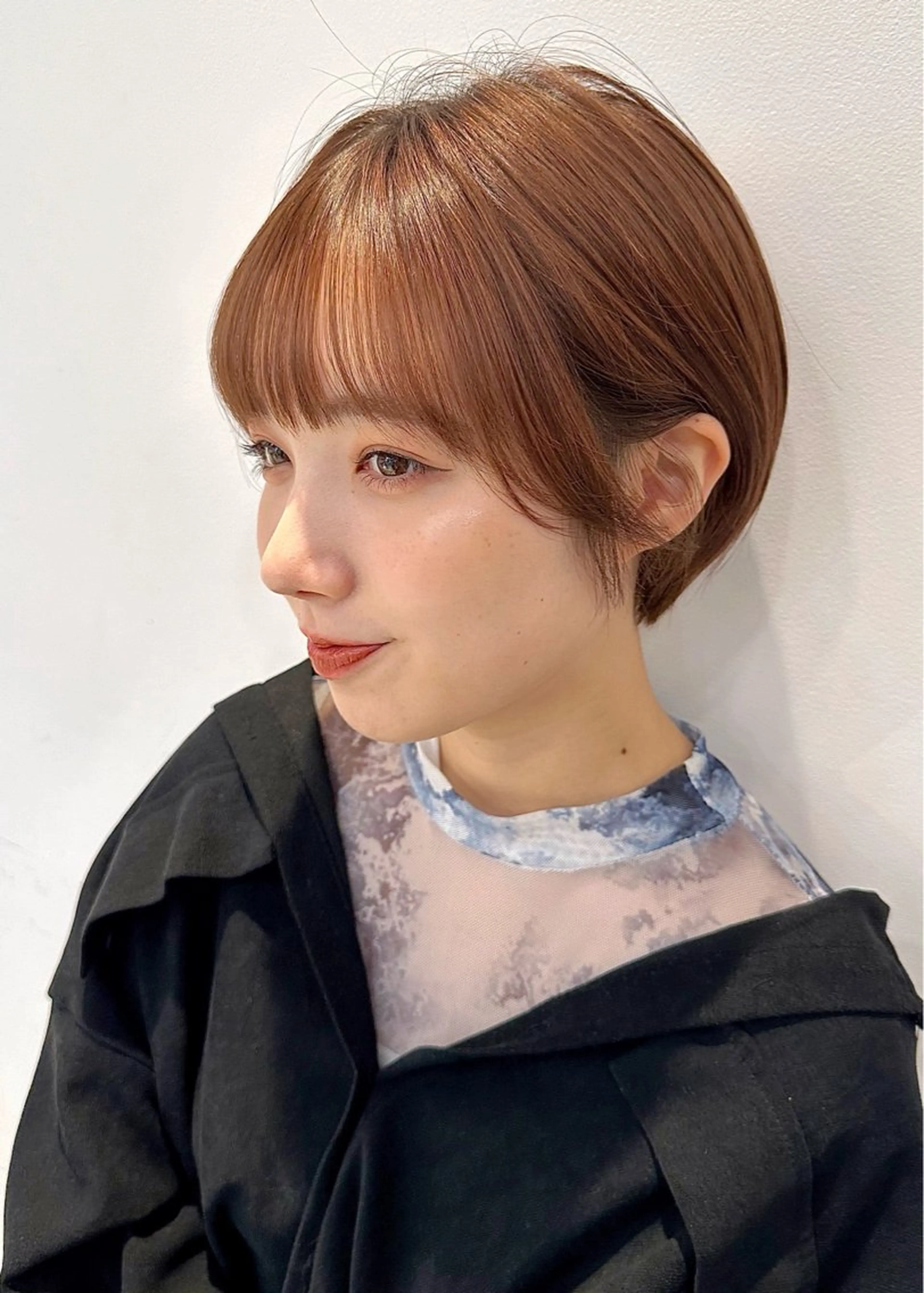 ショート カラー 切りっぱなしボブ ショートボブ ハンサムショート 丸みショート ベリーショート カット ヘアカラー トリートメント 大人可愛いレイヤー 大田のヘアスタイル