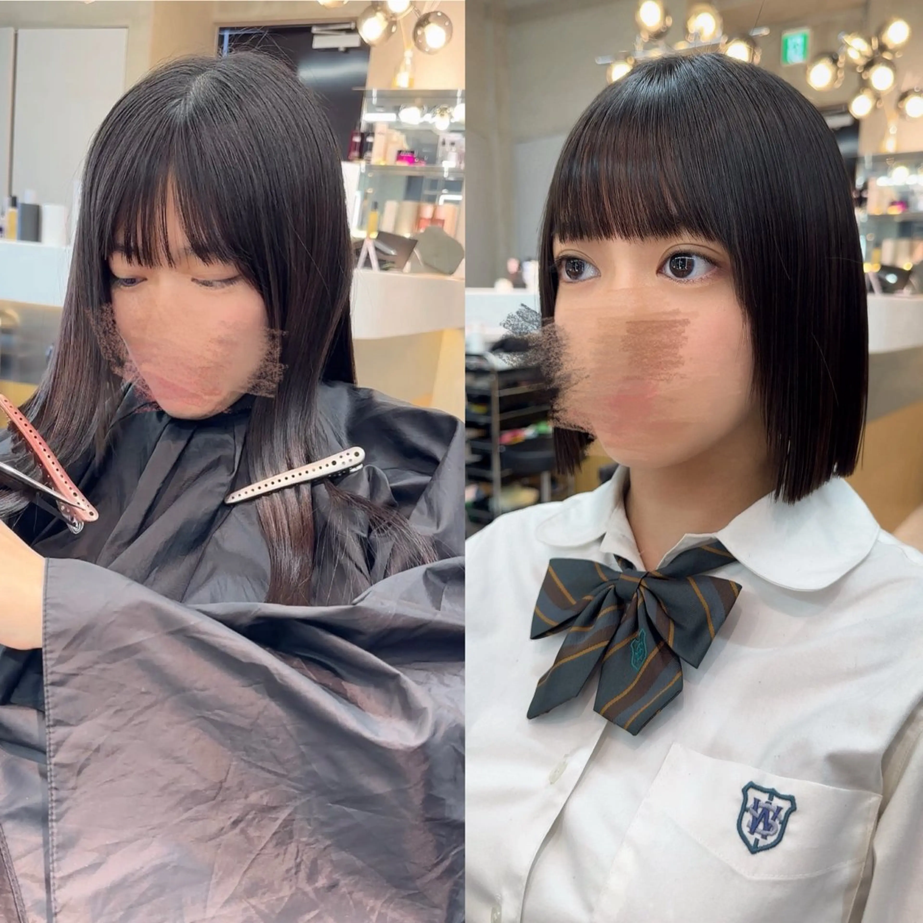 ミディアム カット 縮毛矯正 トリートメント ✨髪質改善特化✨副 店長椎葉信乃介のヘアスタイル