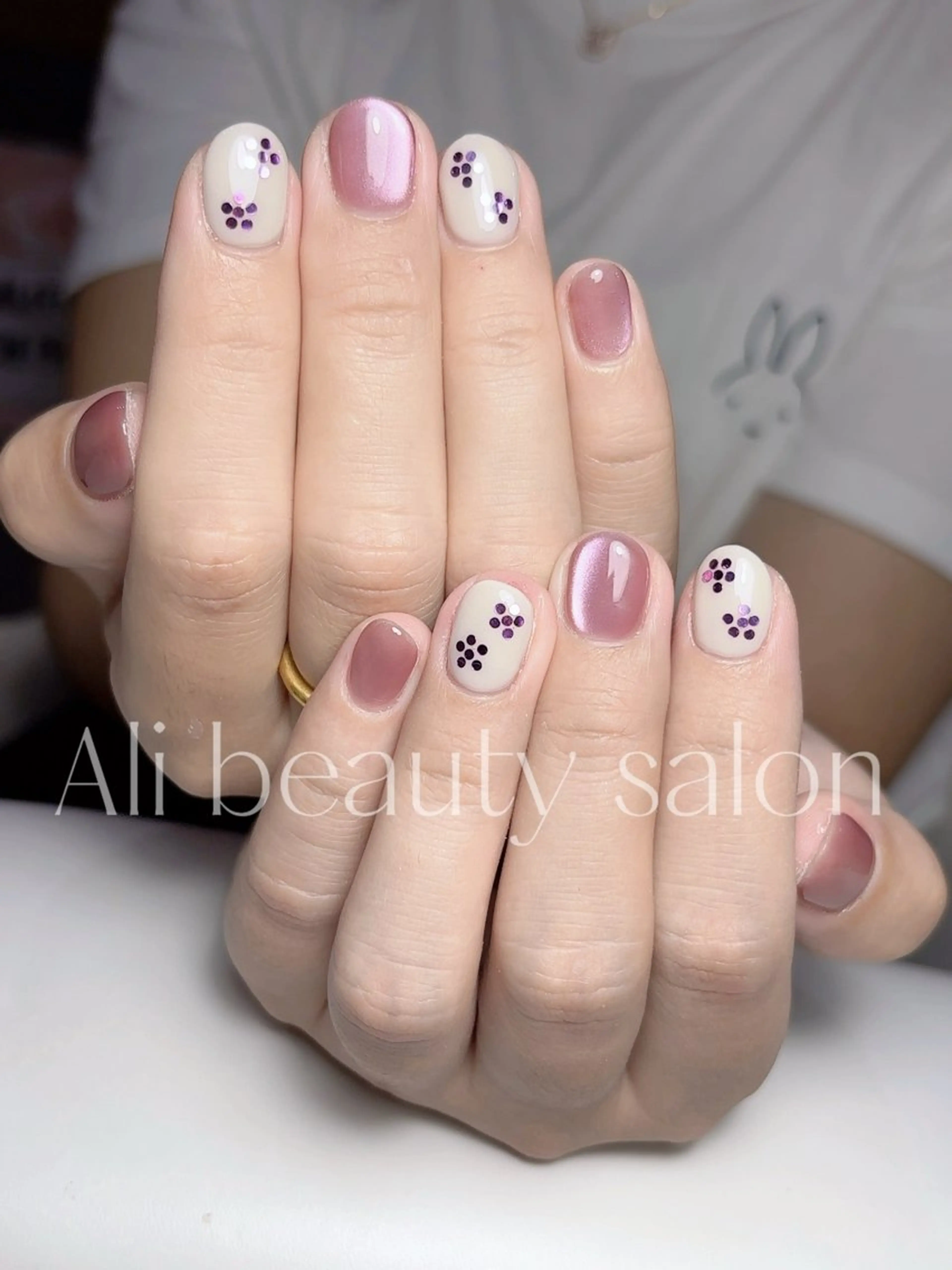 ネイル ラメ(グリッター) マグネットネイル ハンドネイル Ali 新小岩 ネイル専門のネイルデザイン