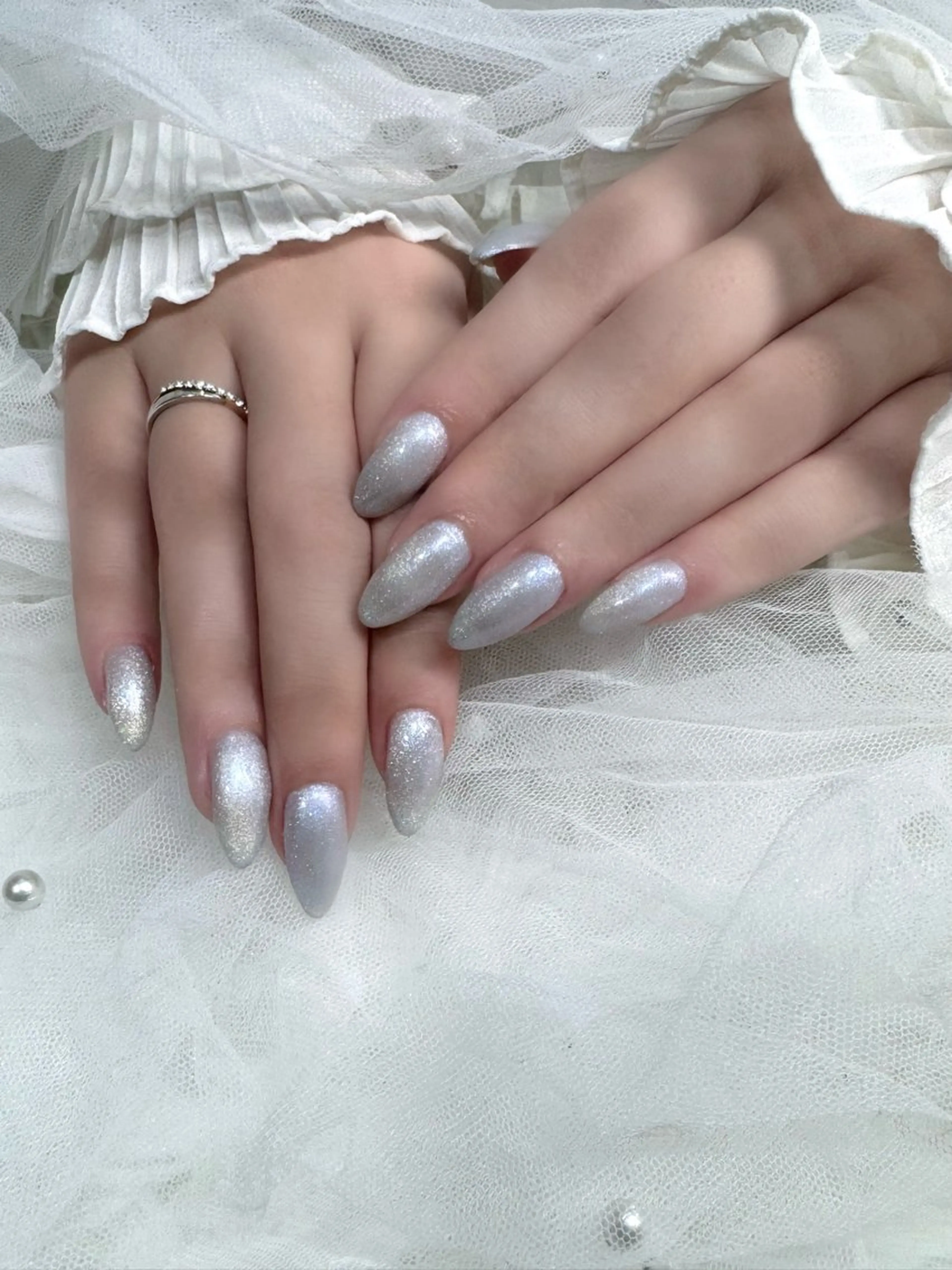 当日限定！ハンド♡ワンカラーorマグネットorフラッシュネイル(オフあり) マグネット、フラッシュネイル変更可💅の写真