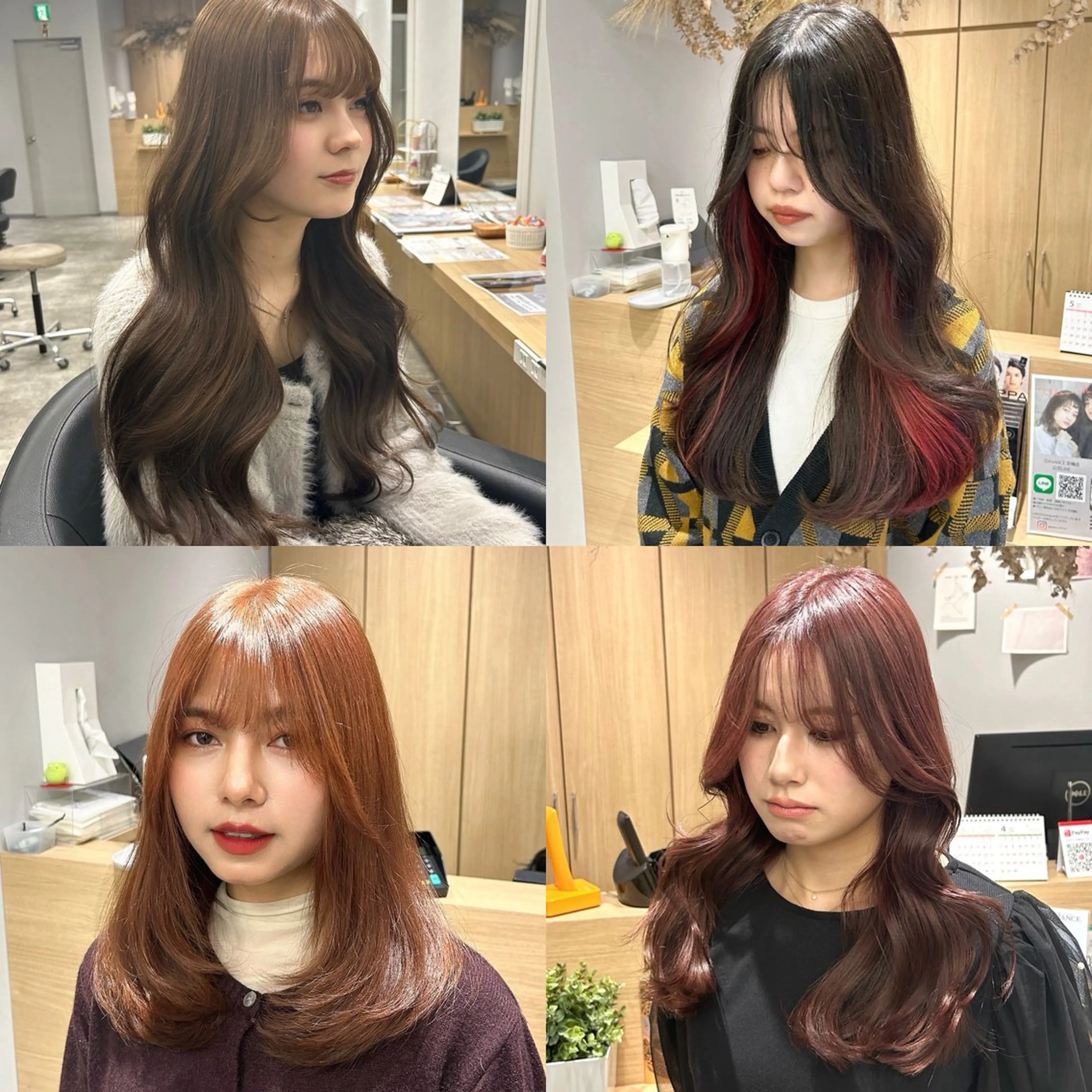 セミロング カラー ブリーチ ブリーチなしカラー 韓国風ヘア レイヤーカット 韓国ヘア×レイヤー カット/上田丈也のヘアスタイル