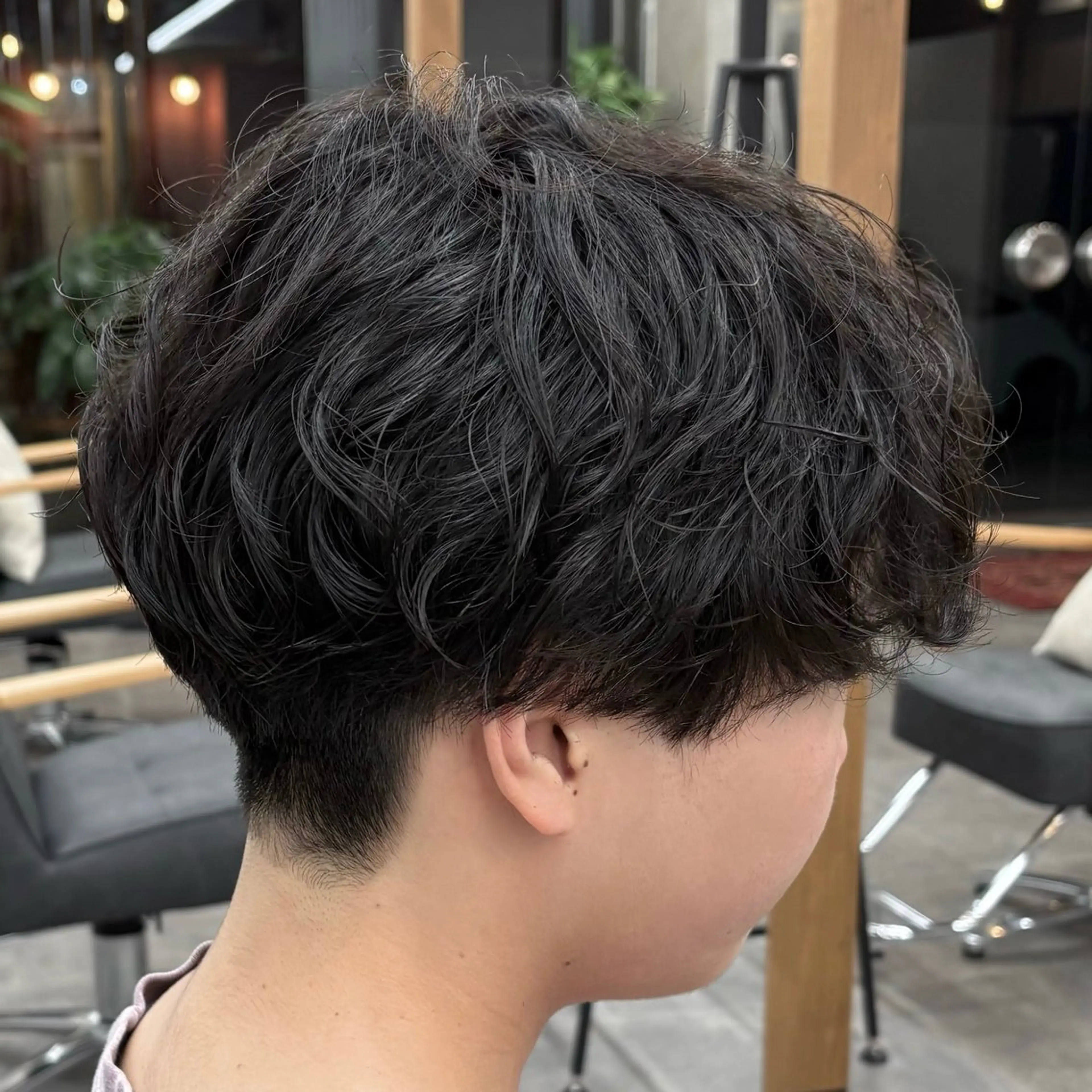 ショート パーマ メンズ カット パーマ いちか🤍 COQU千葉のヘアスタイル