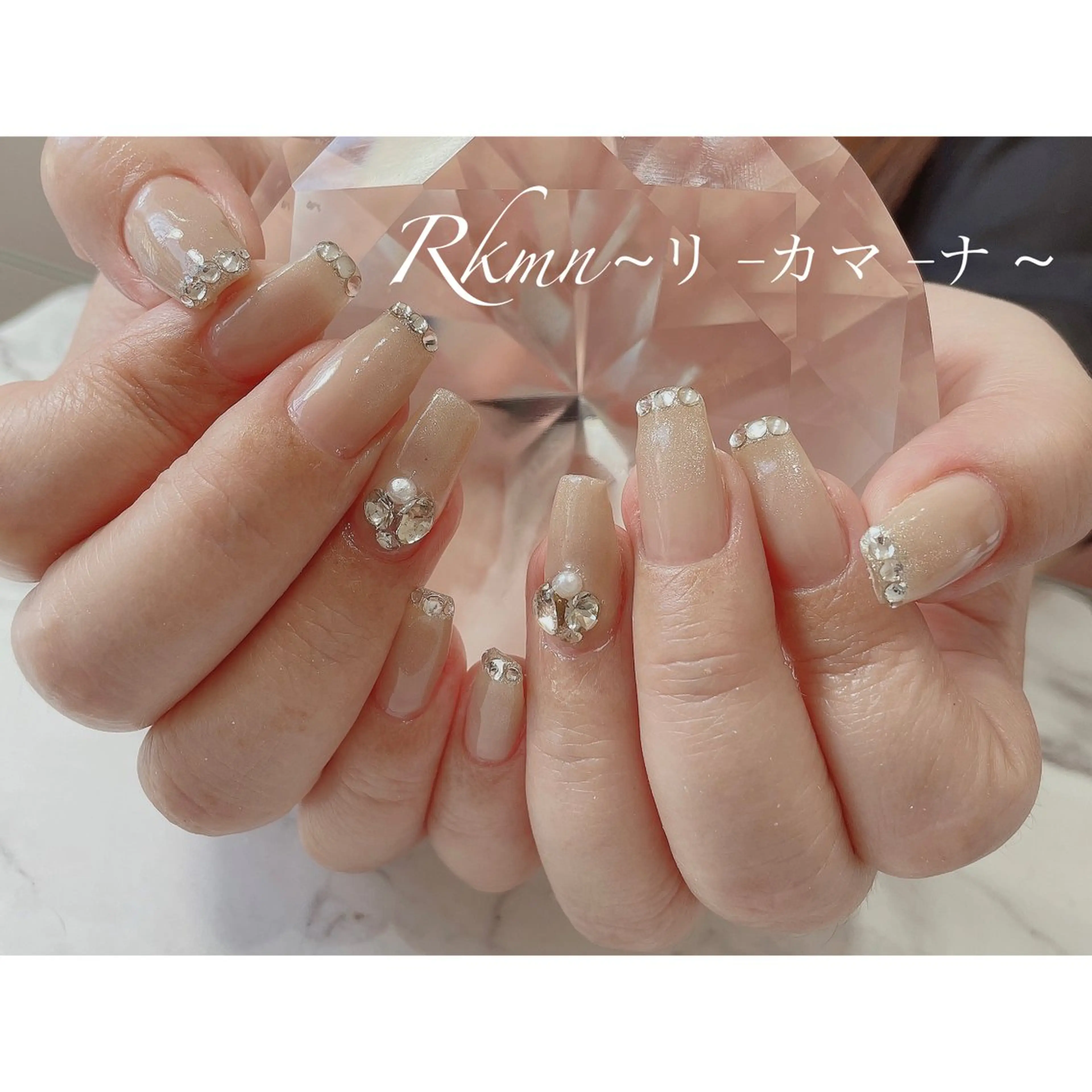 ネイル アートネイル グラデーション 春ネイル ハンドネイル フットネイル ハンドケア Rkmn ~リ-カマ-ナ~のネイルデザイン