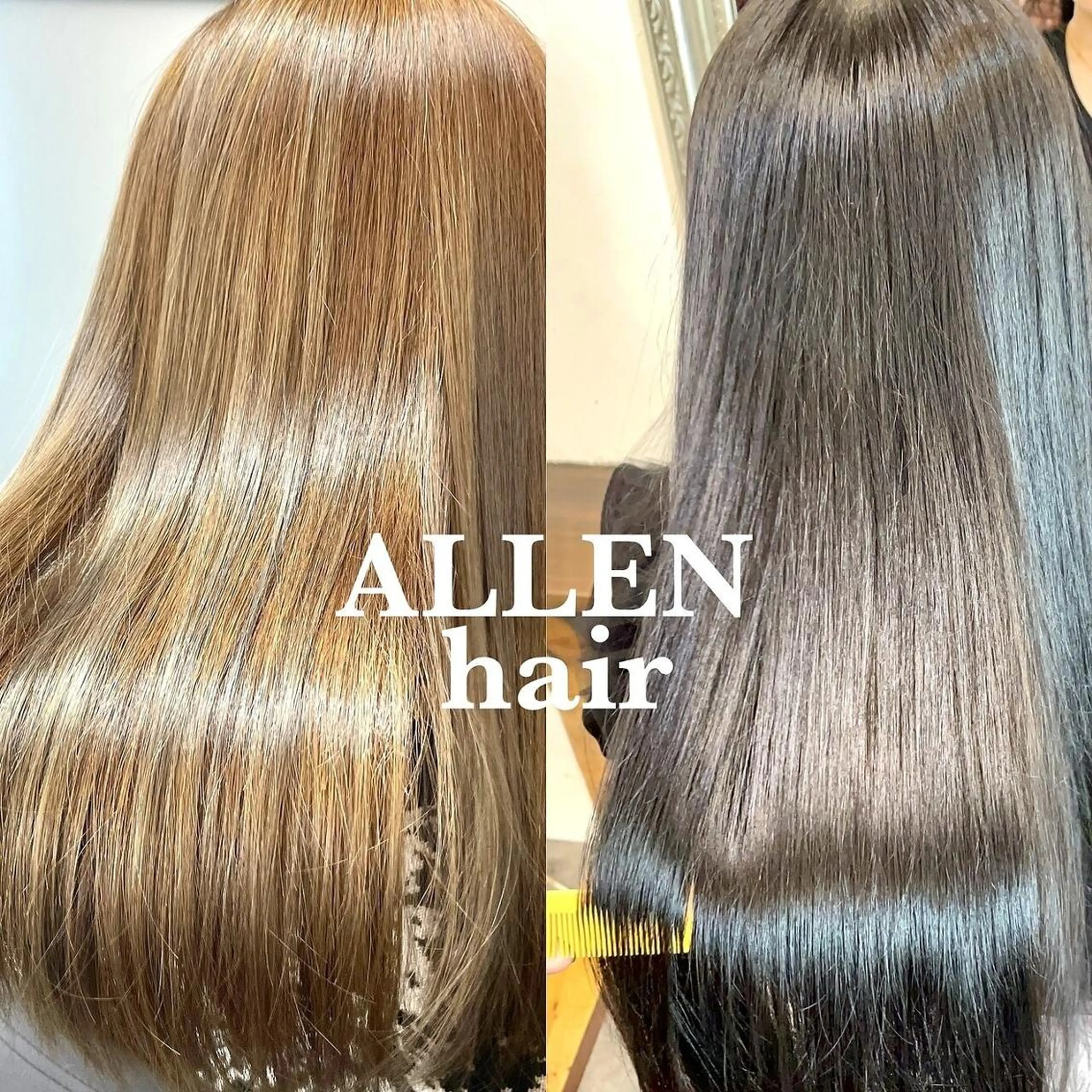 カラーしながら艶髪復活!!髪質改善inフルカラー+trの写真