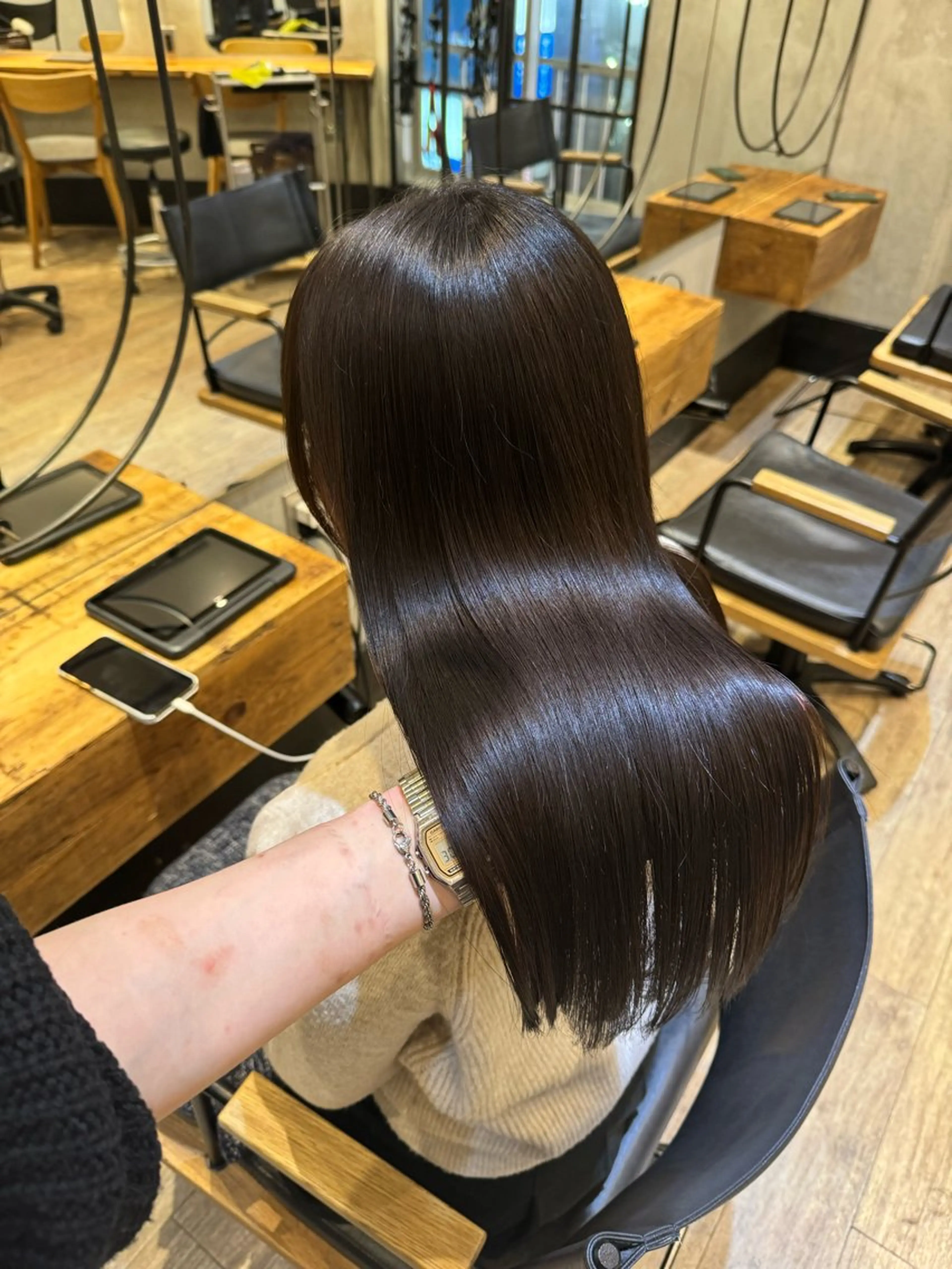 セミロング カット ヘアカラー トリートメント 顔周りcut・ご相談 ＝新宿しずく🇰🇷のヘアスタイル