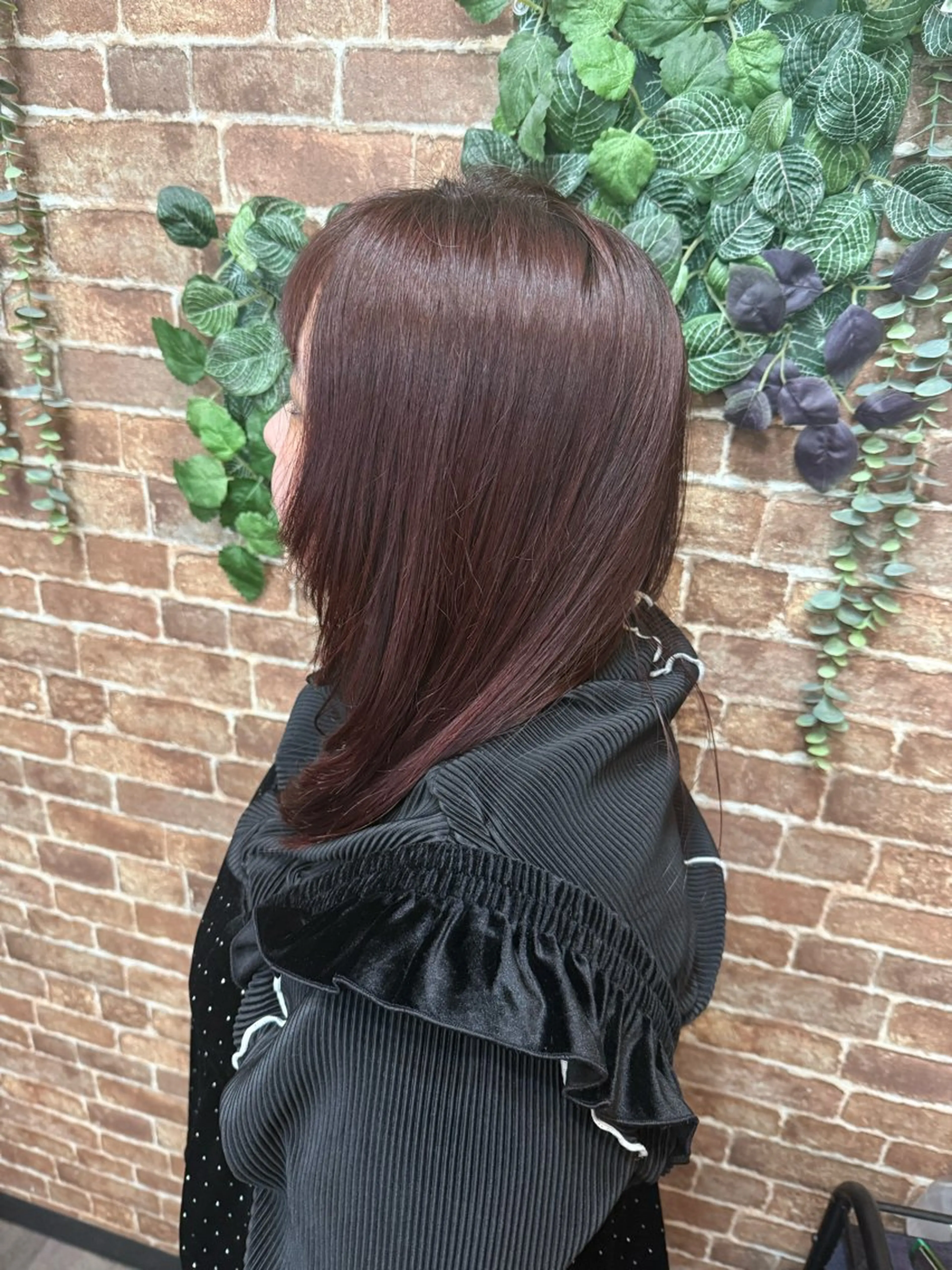 セミロング ayu ka／パーマのヘアスタイル