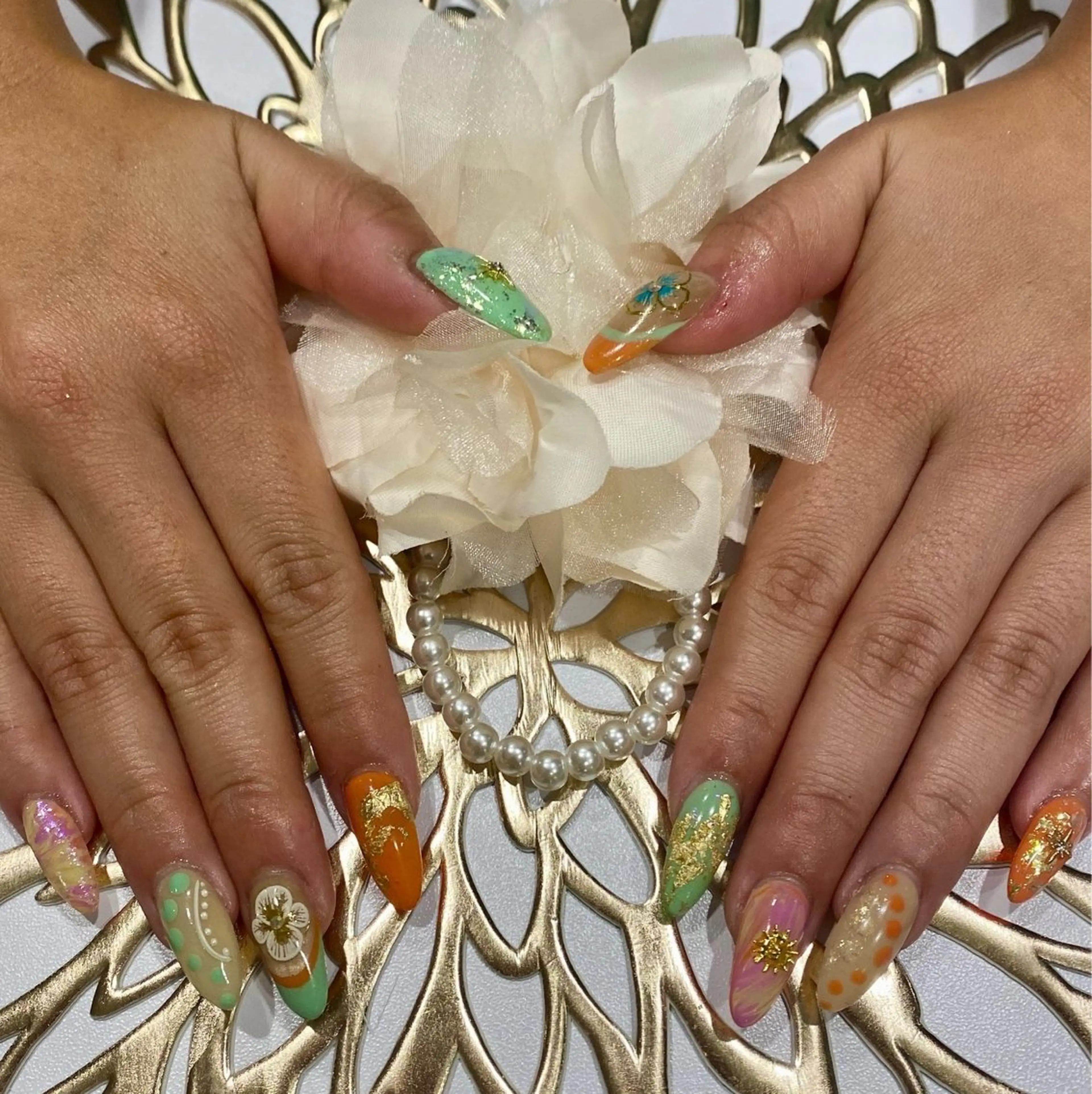 ネイル ハンドネイル FREEME 🌼アビのネイルデザイン