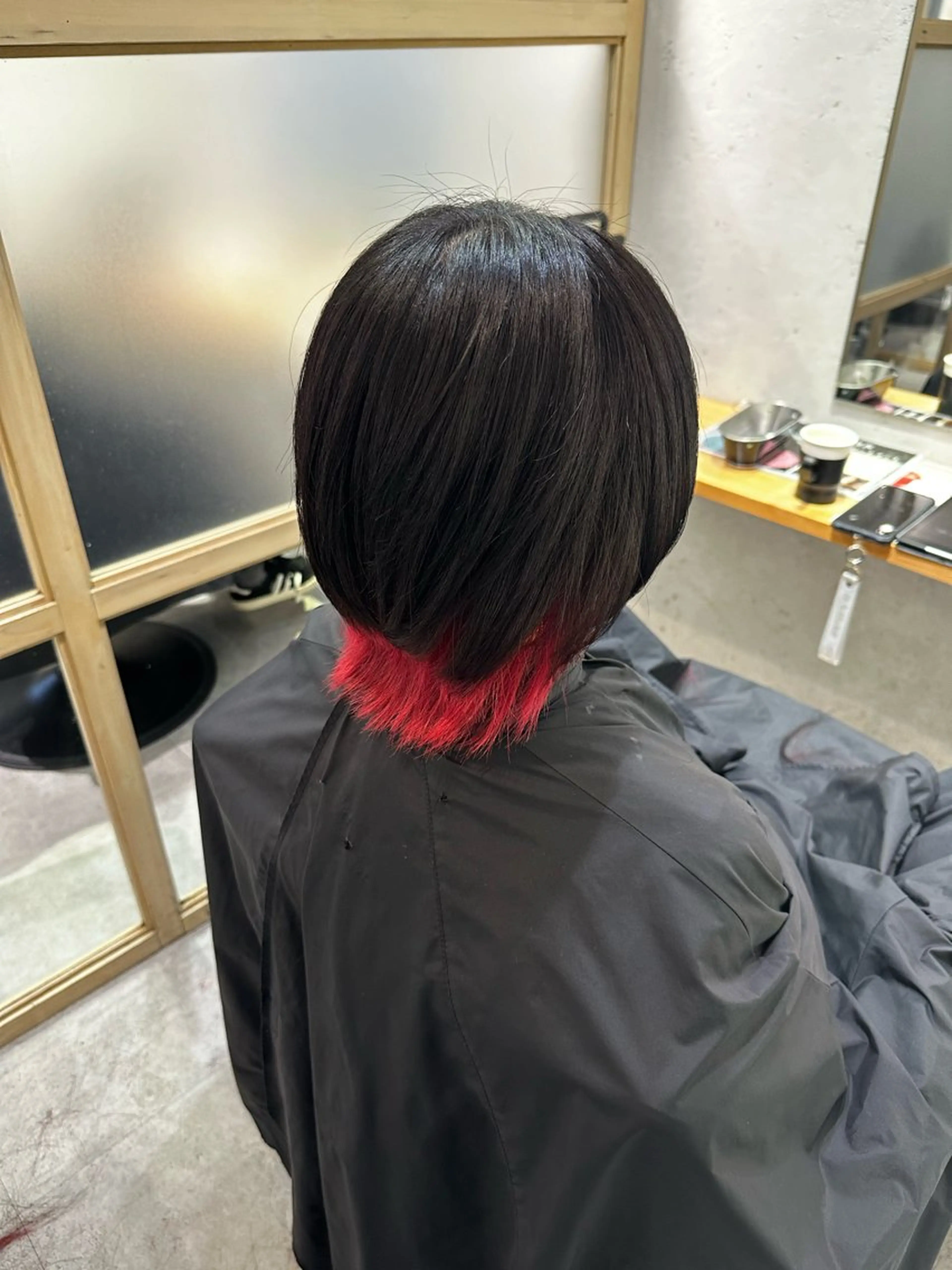 ミディアム カラー ブリーチ カット ヘアカラー 上野/エフェクトブリ ーチ✂︎touiのヘアスタイル