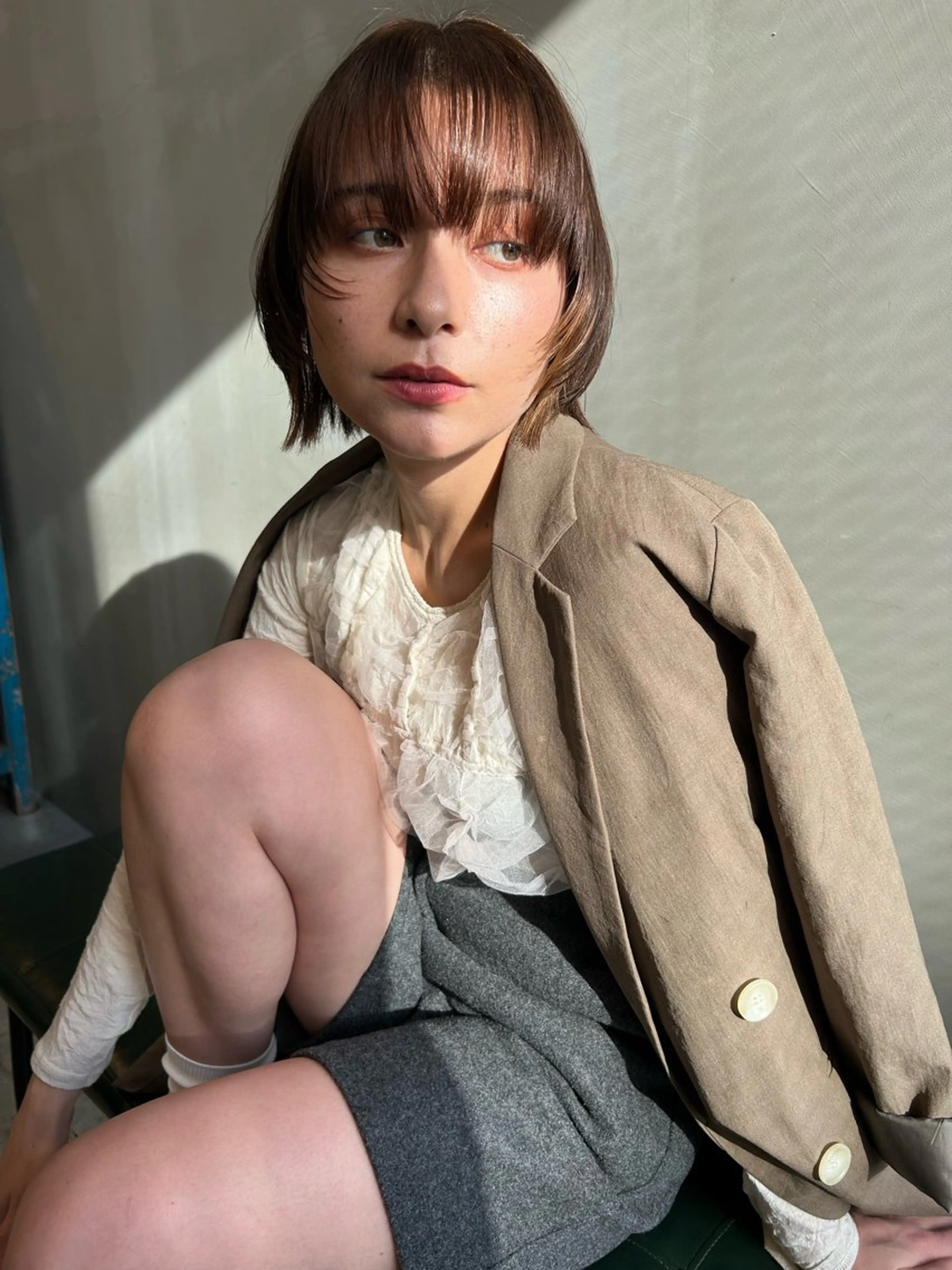 ショート カラー カット ヘアカラー トリートメント ショート/ボブ/ 心斎橋/宮脇美奈のヘアスタイル