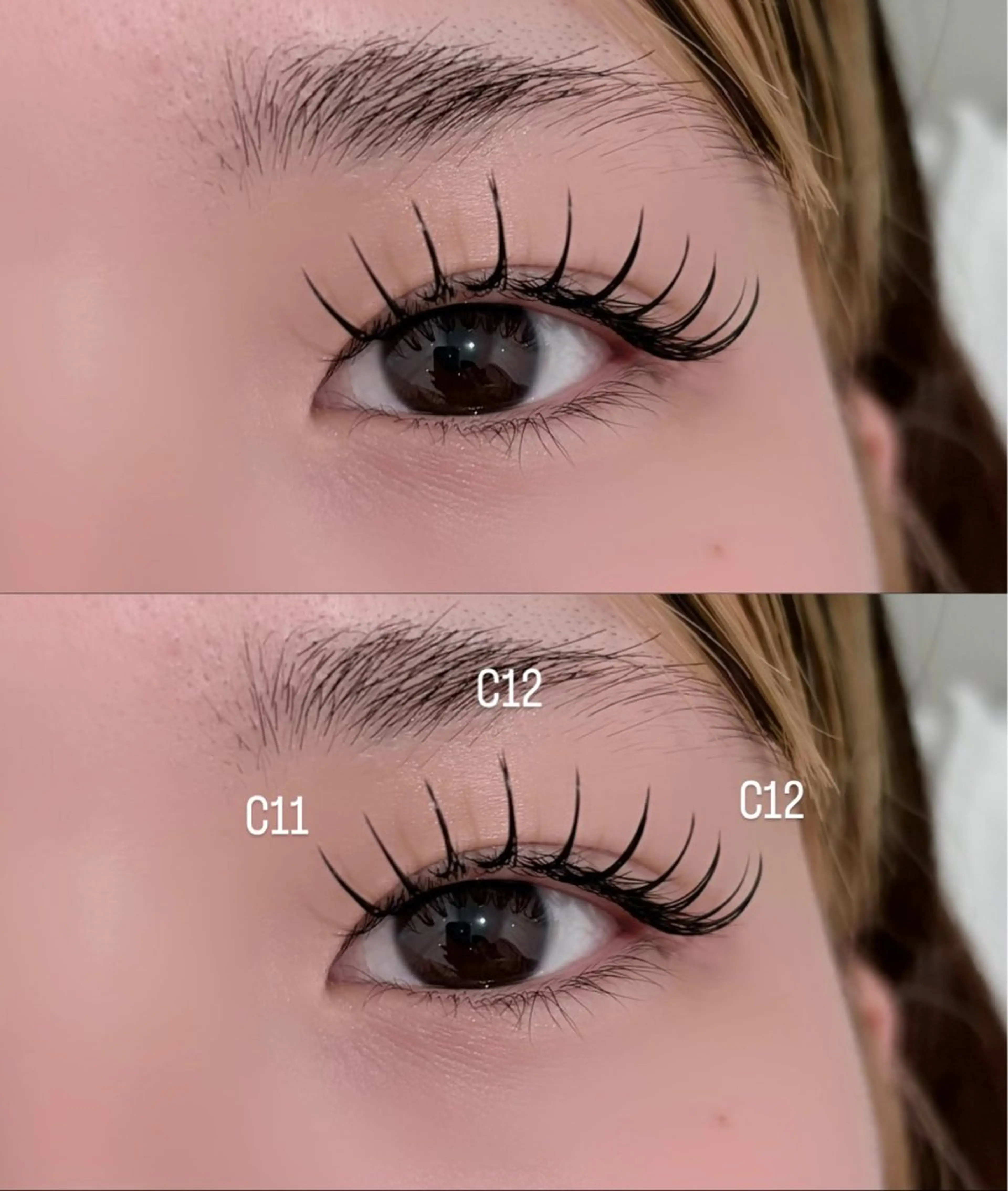 マツエク・マツパ フラットラッシュ meRK manamiのマツエク・マツパデザイン