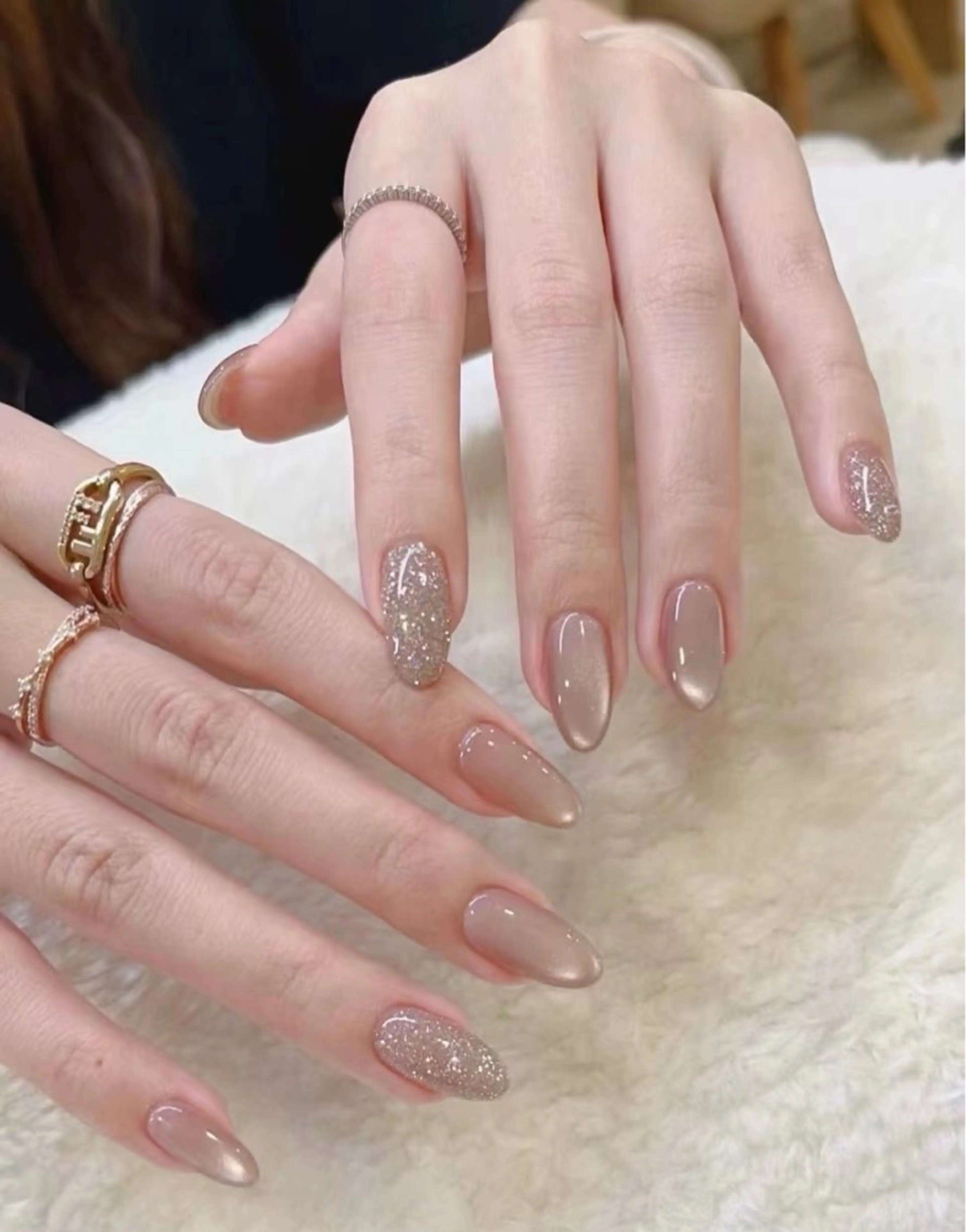 ネイル マグネットネイル DoReMiサロン チョウのネイルデザイン