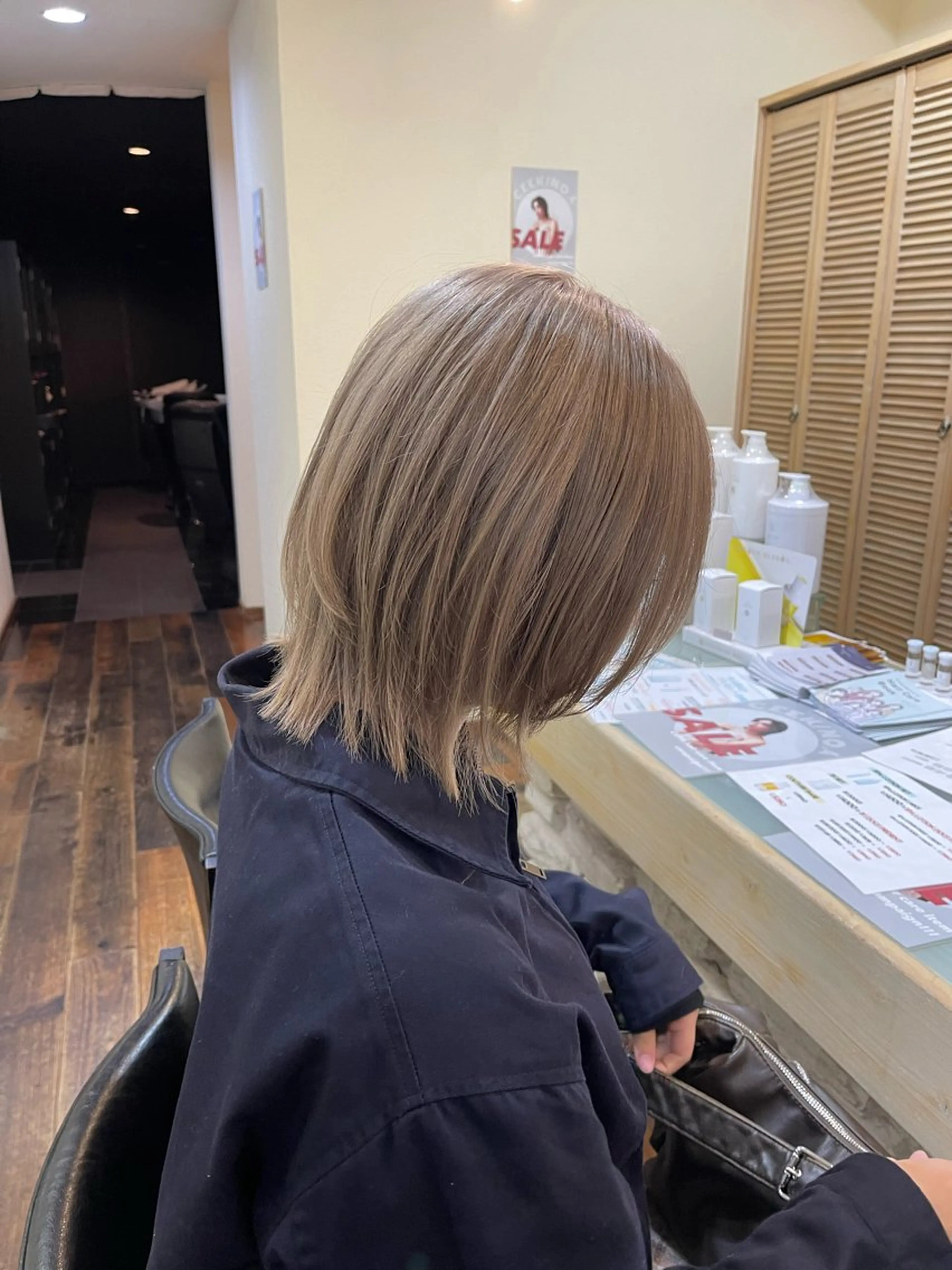 ミディアム ヘアカラー トリートメント 梶原 真帆のヘアスタイル