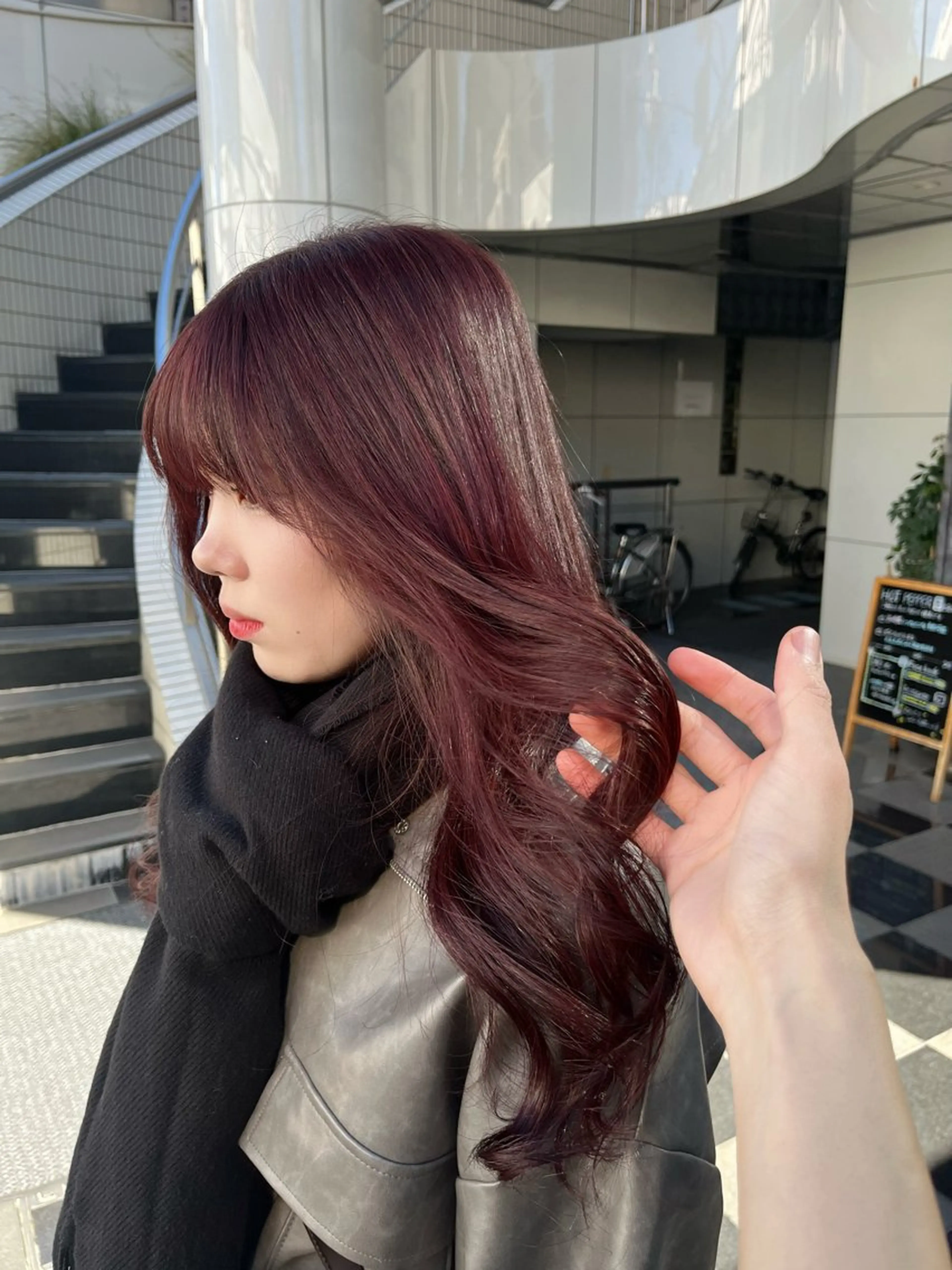 ロング カラー 韓国レイヤー ☁️🫧森ハリス誠一のヘアスタイル