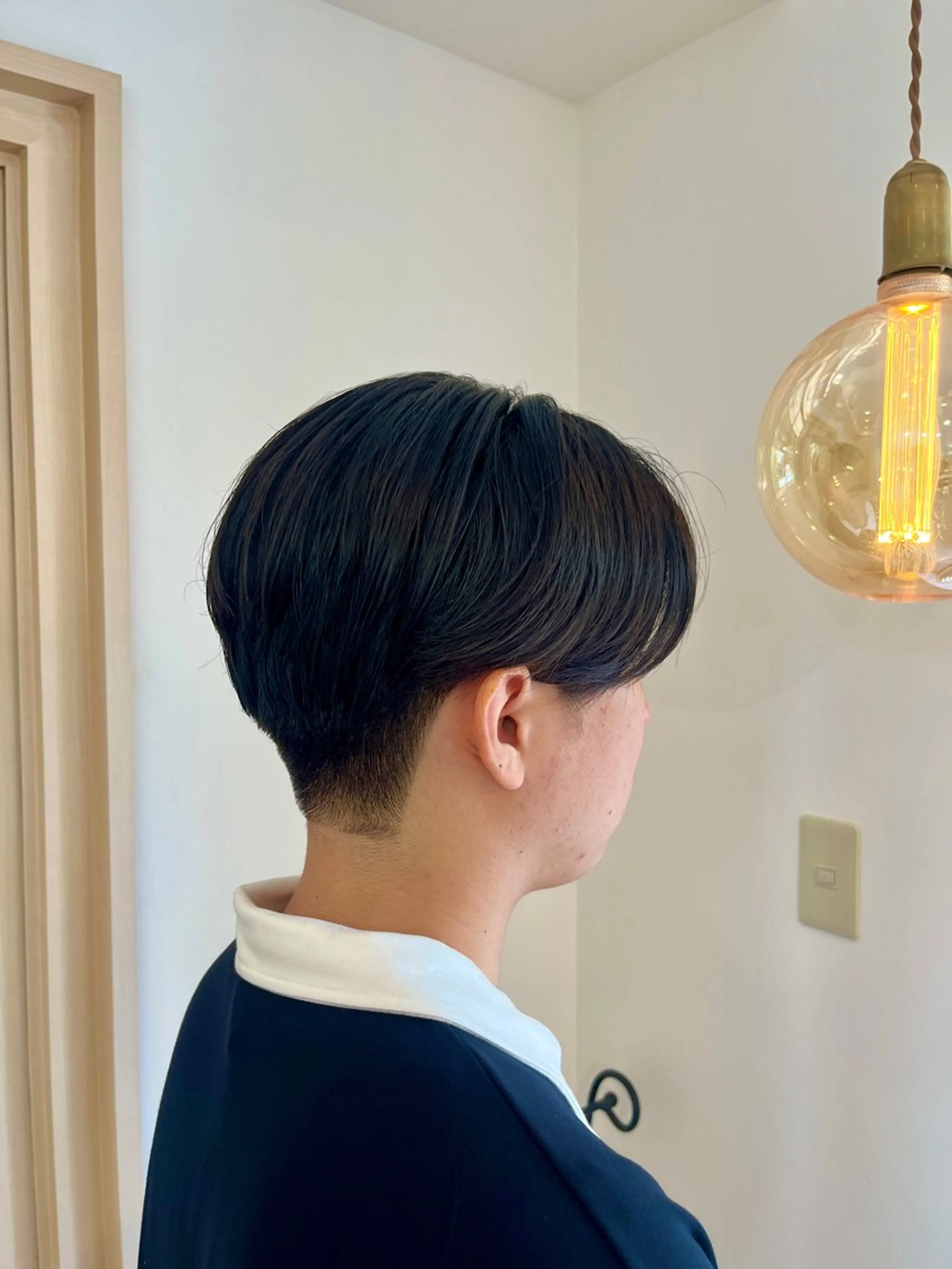 メンズ センターパート レディースカット 金山/hina🍃のヘアスタイル