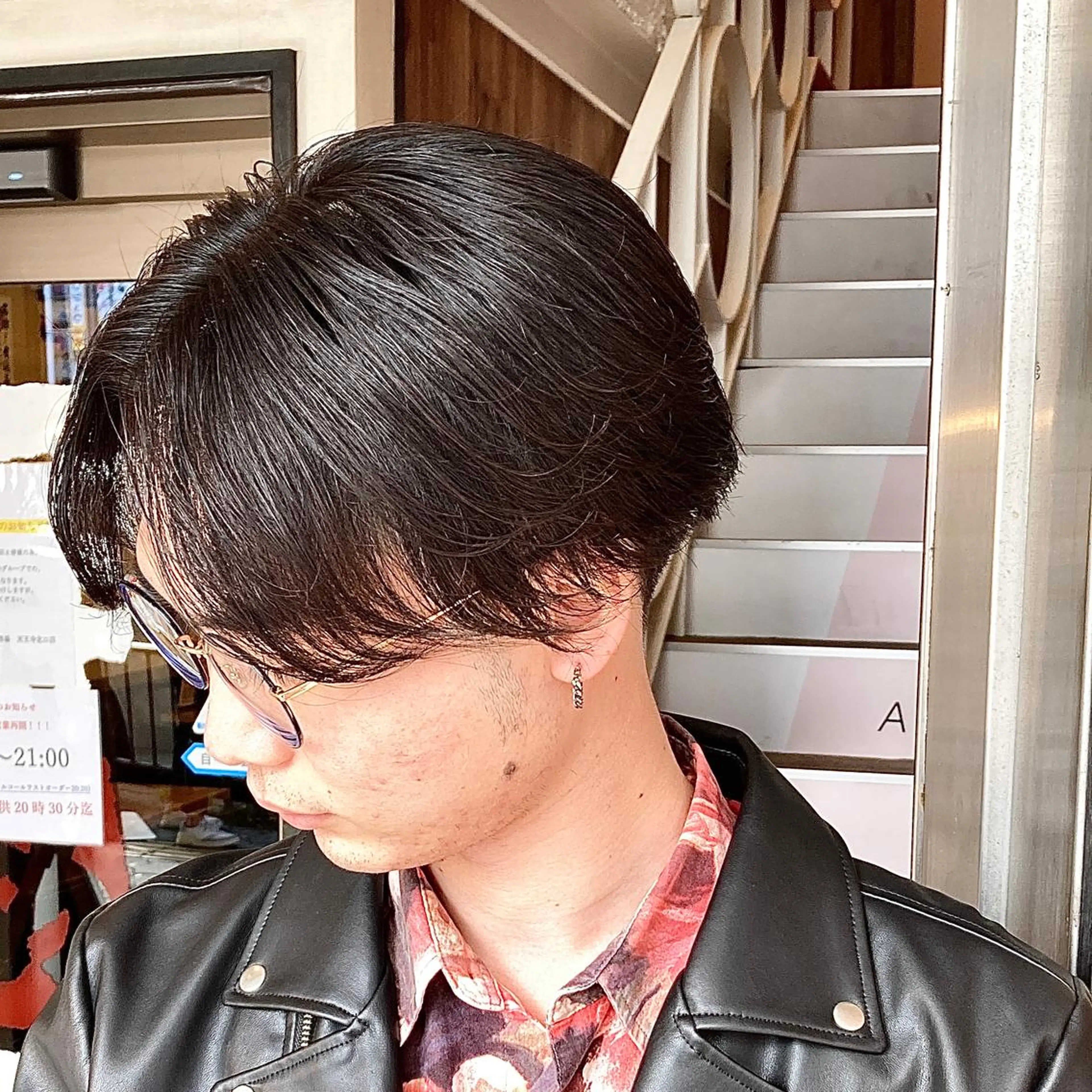 ショート メンズ 【ブリーチ無しW】 【暗髪&暖色系】圭真のヘアスタイル