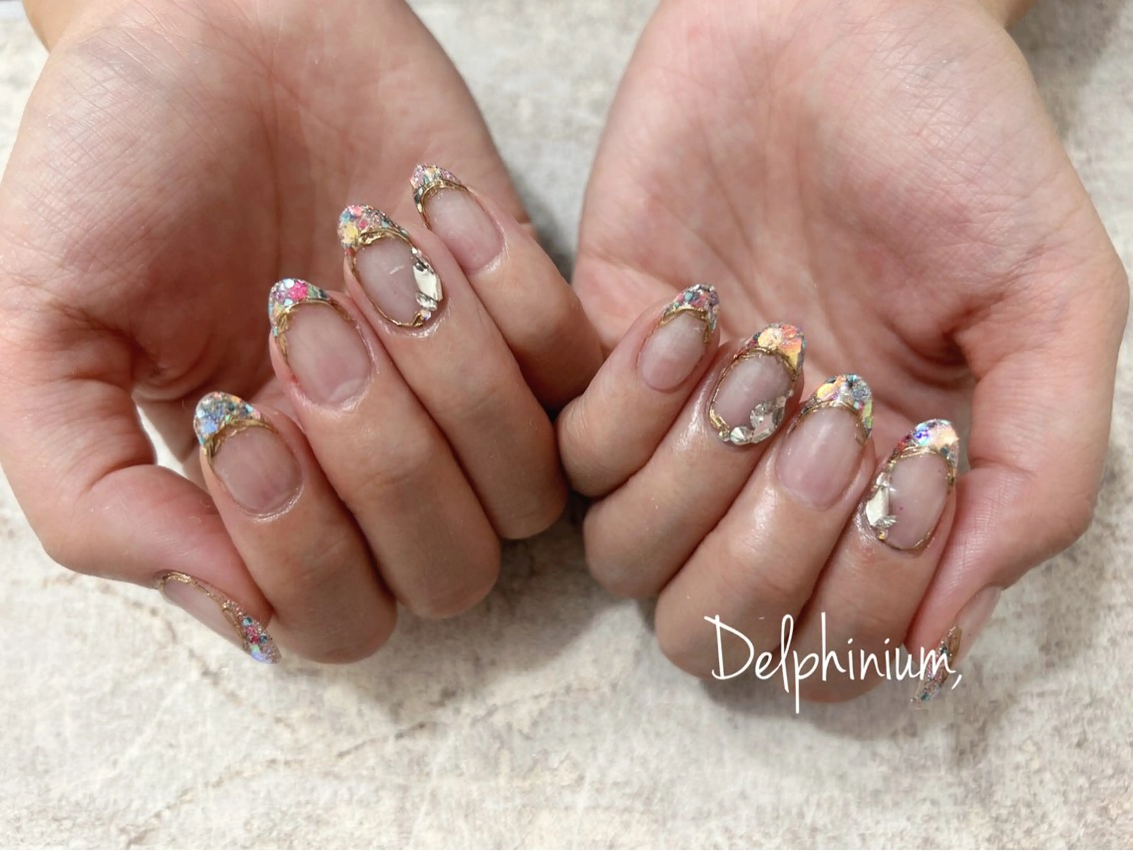 ネイル アートネイル ミラーネイル ハンドネイル 岡本 友恵のネイルデザイン