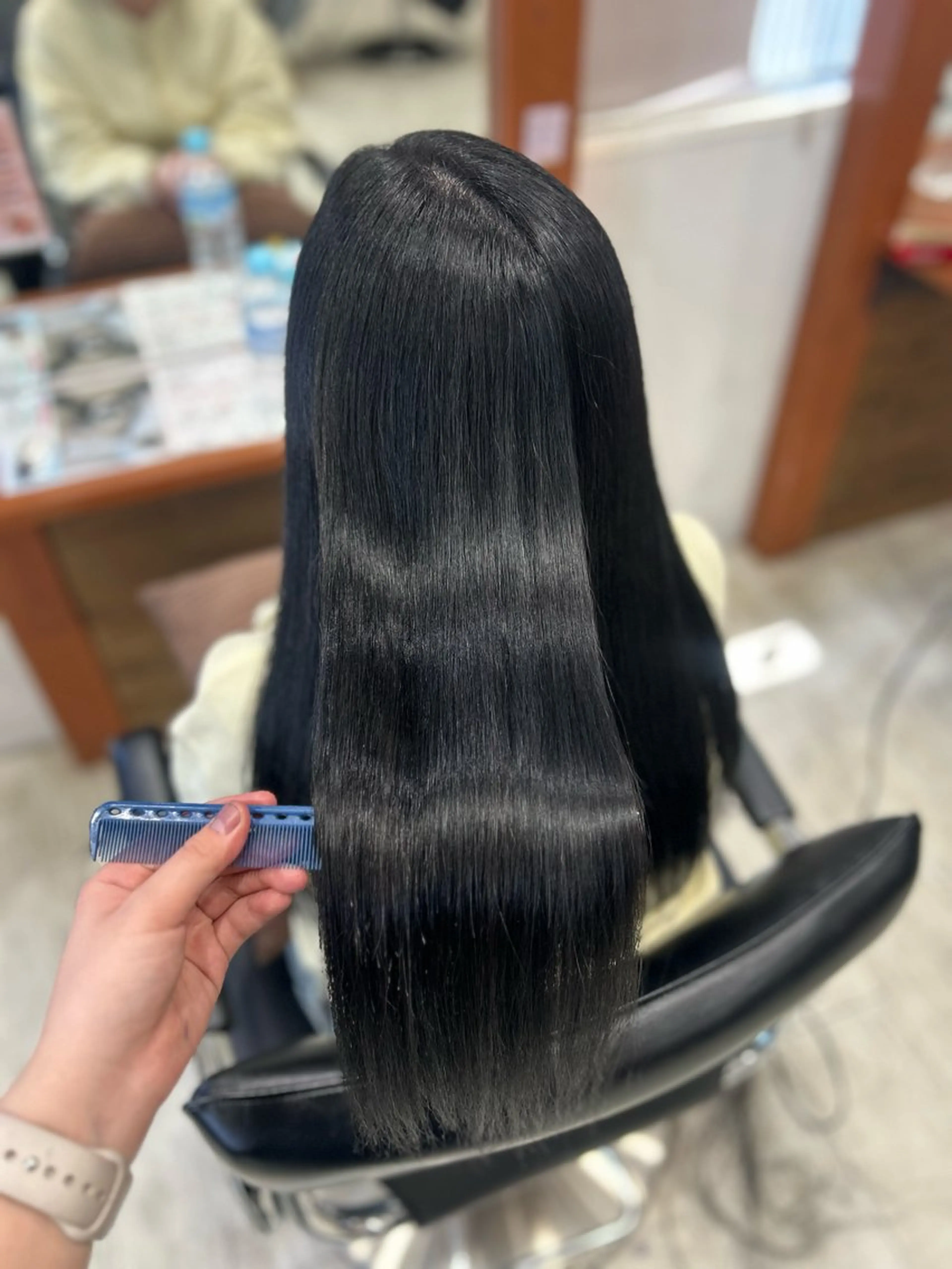 ロング カット ヘアカラー 縮毛矯正 CIEL 難波店所属・🎀透明感/レイヤ ー/Kotona🎀のヘアスタイル