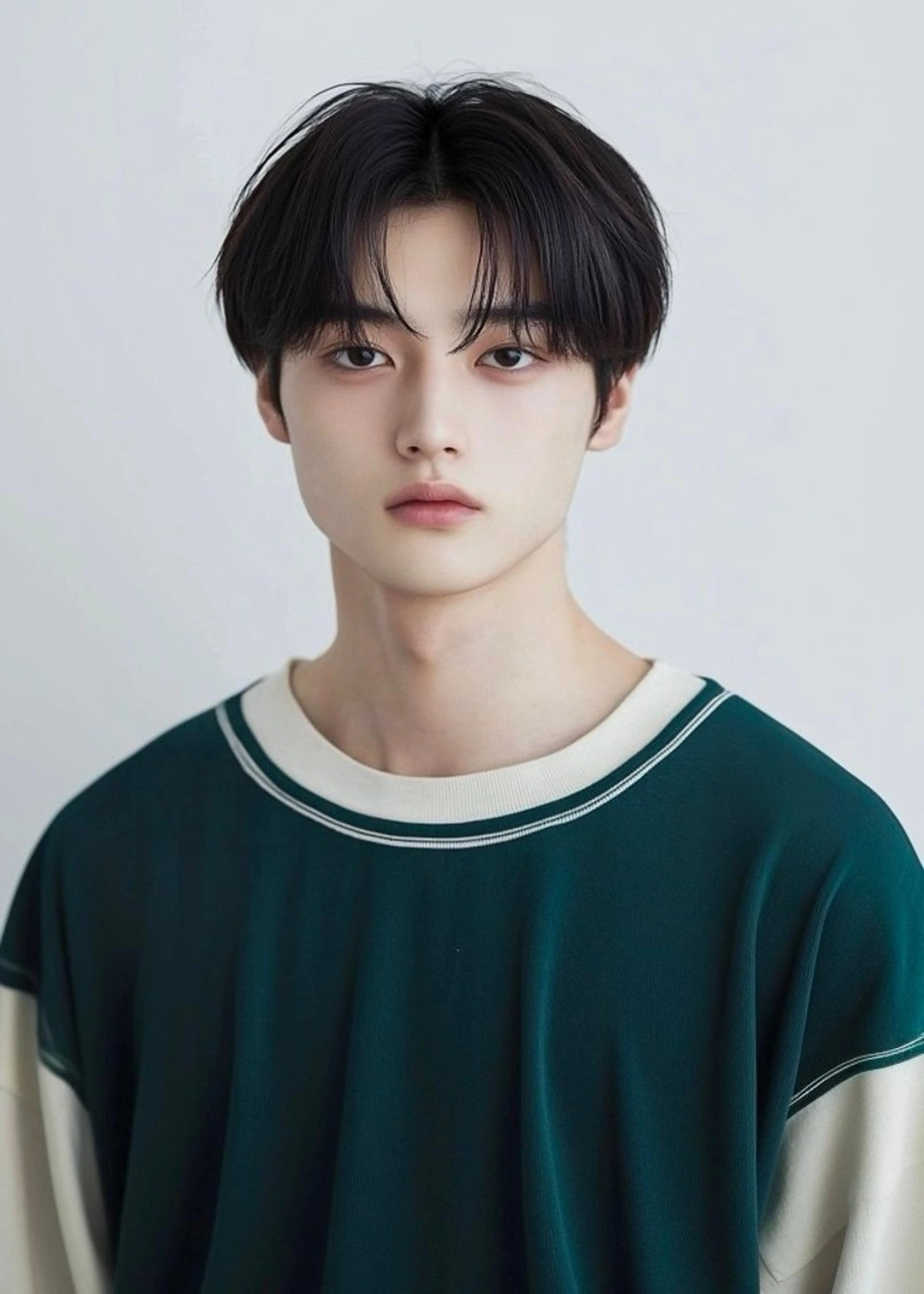 men's 刈り上げないマッシュの写真