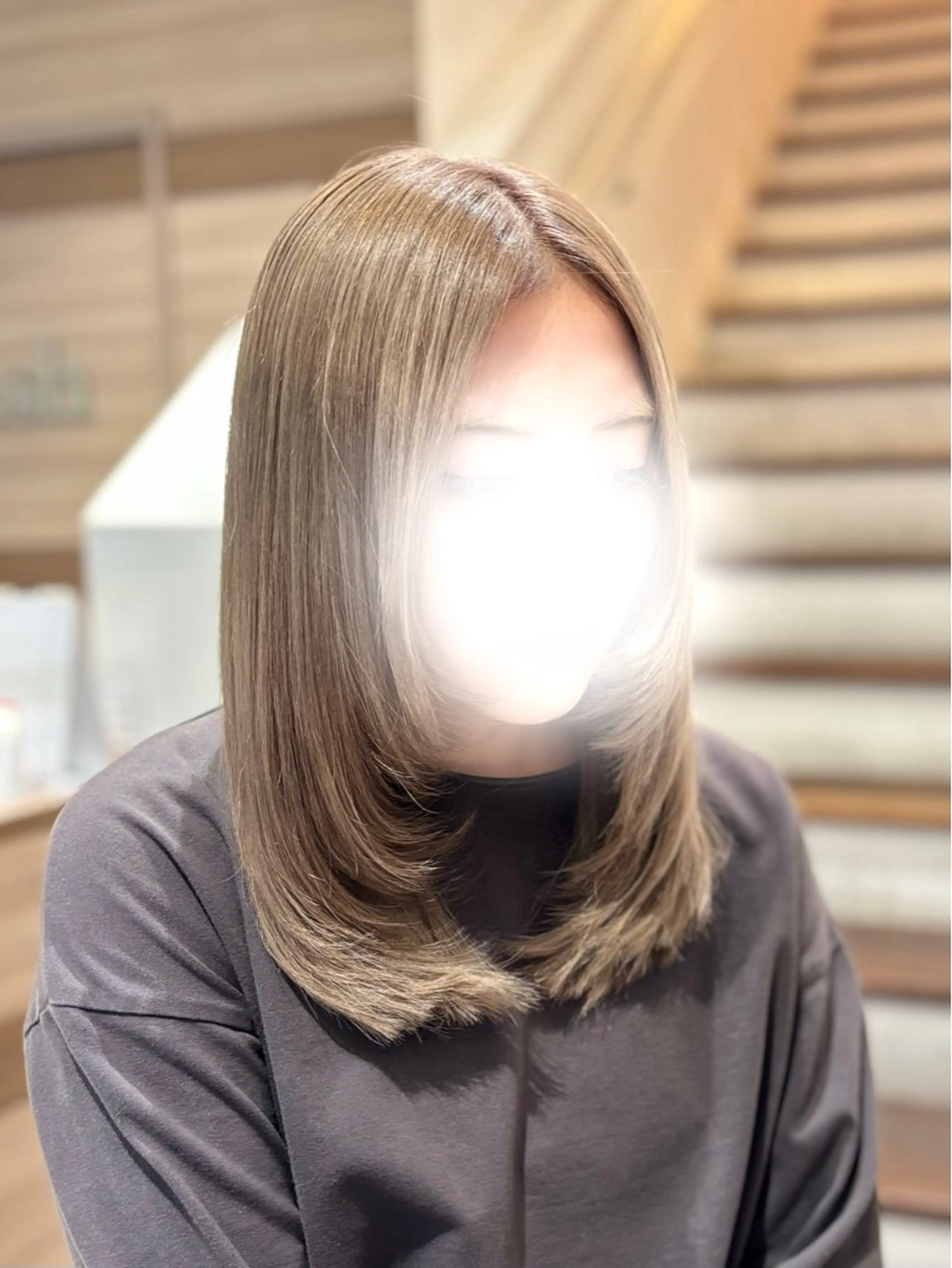 ロング カラー ブリーチ グレージュ ヘアカラー 🌙Ash中目黒 坪内沙月🌙のヘアスタイル