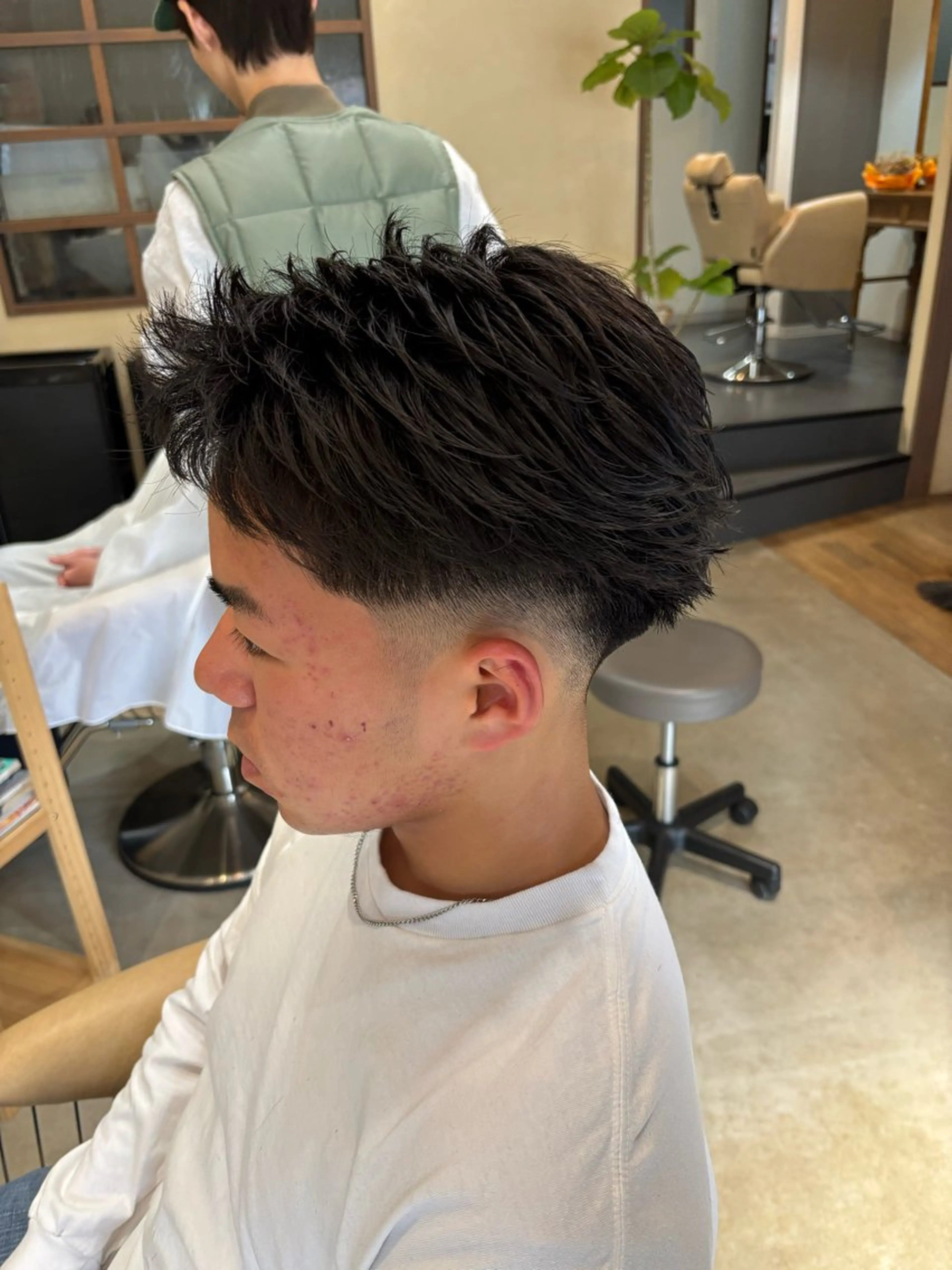 ショート メンズ カット パーマ 鹿児島 TSUBASAのヘアスタイル