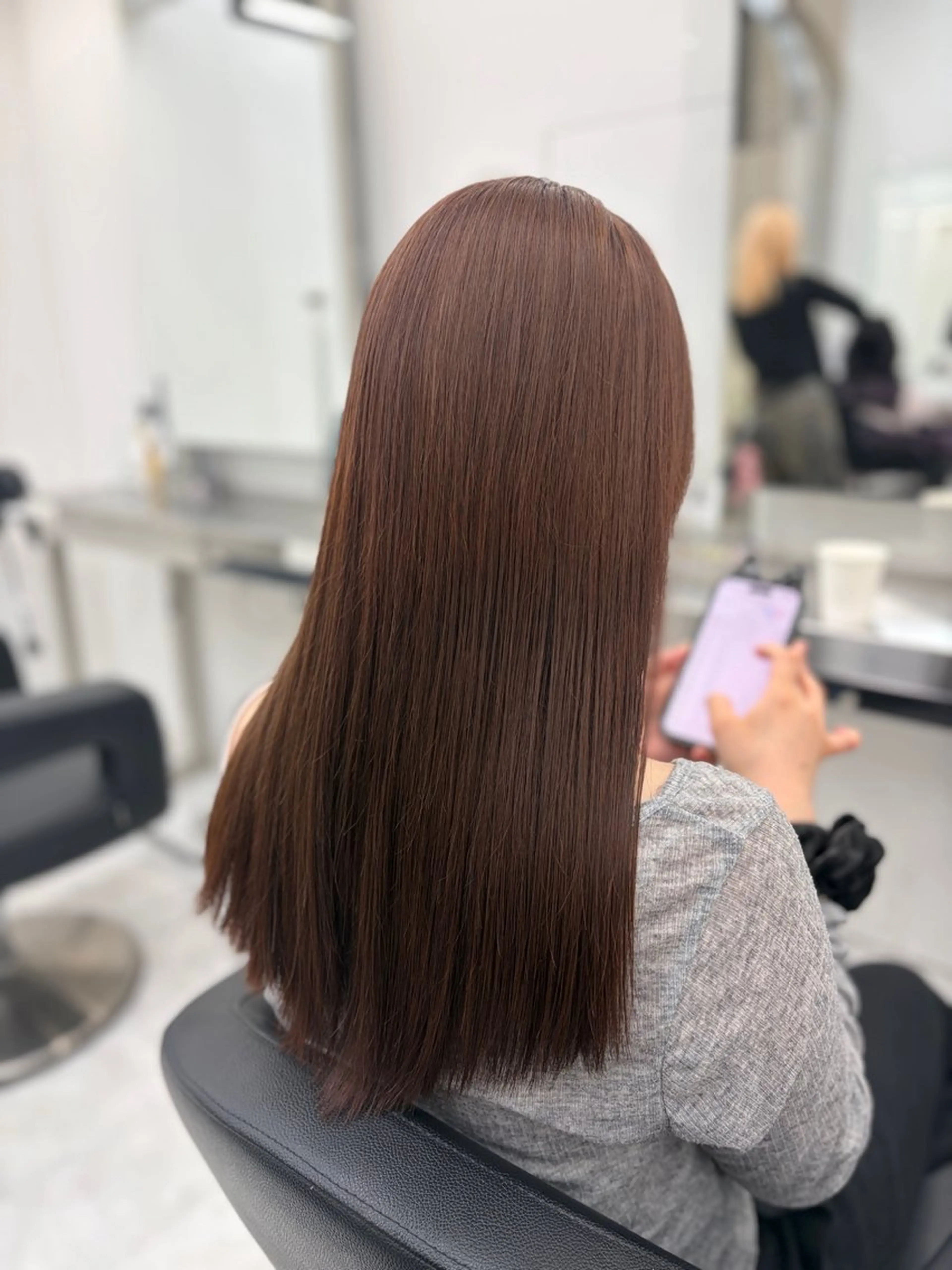 ロング ヘアカラー ヘアセット 艶髪ハイトーンカラー 渋谷🎀ririkaのヘアスタイル