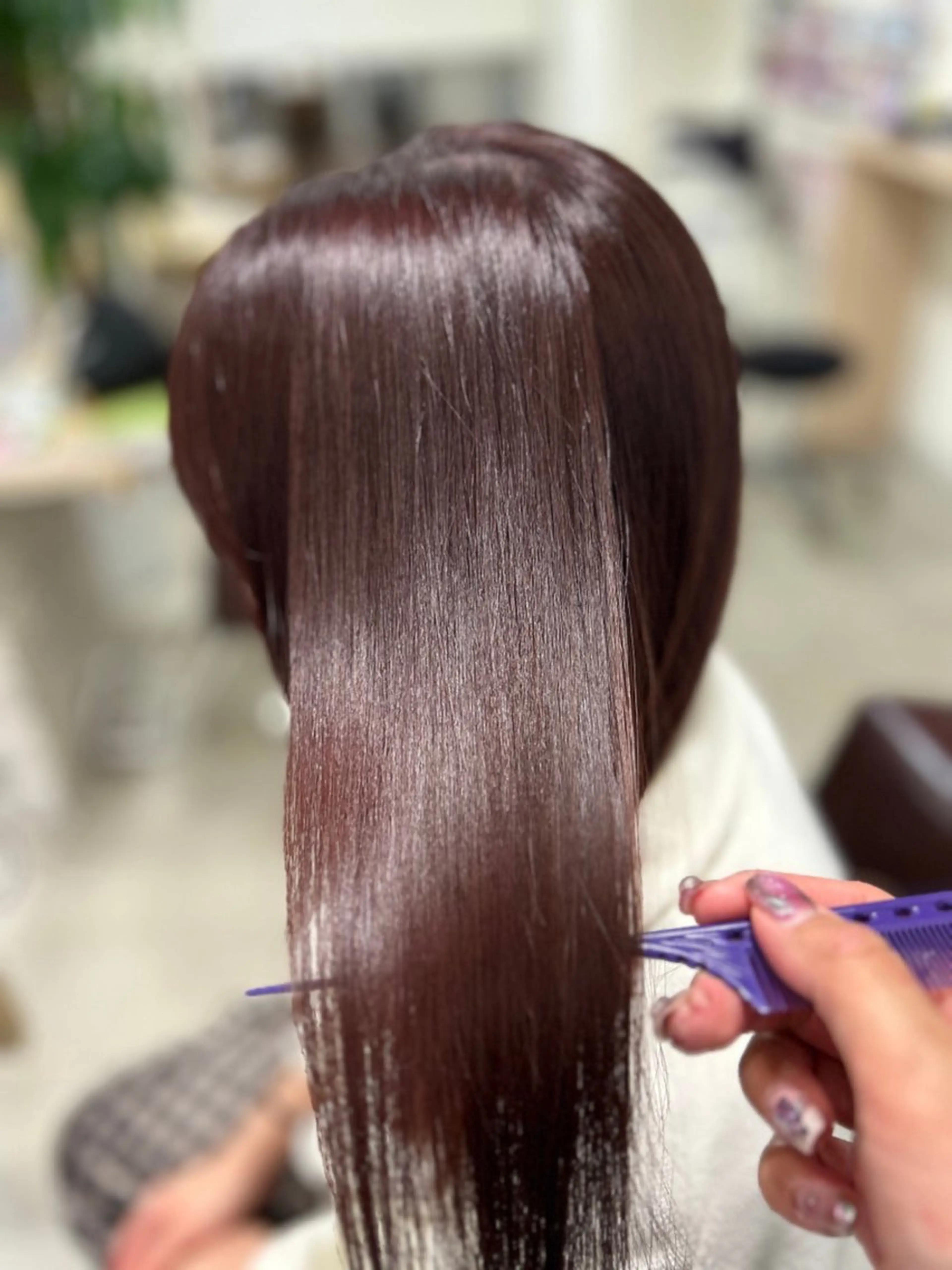 セミロング ヘアカラー トリートメント 🎀髪質改善🎀 Olive南森町のヘアスタイル