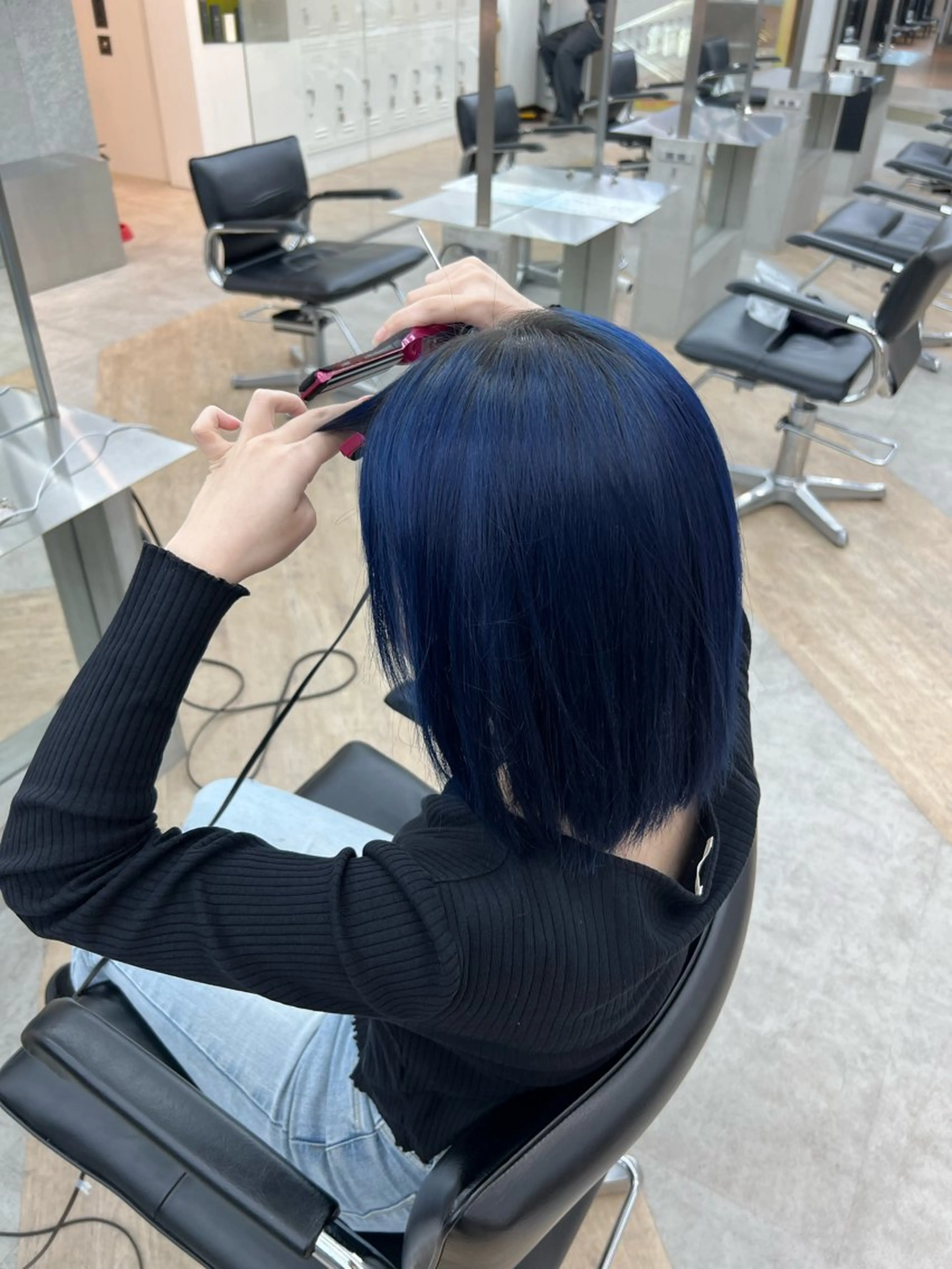 ミディアム カラー ヘアカラー 🌀toa/波巻き✨ /メンズパーマ／栄のヘアスタイル