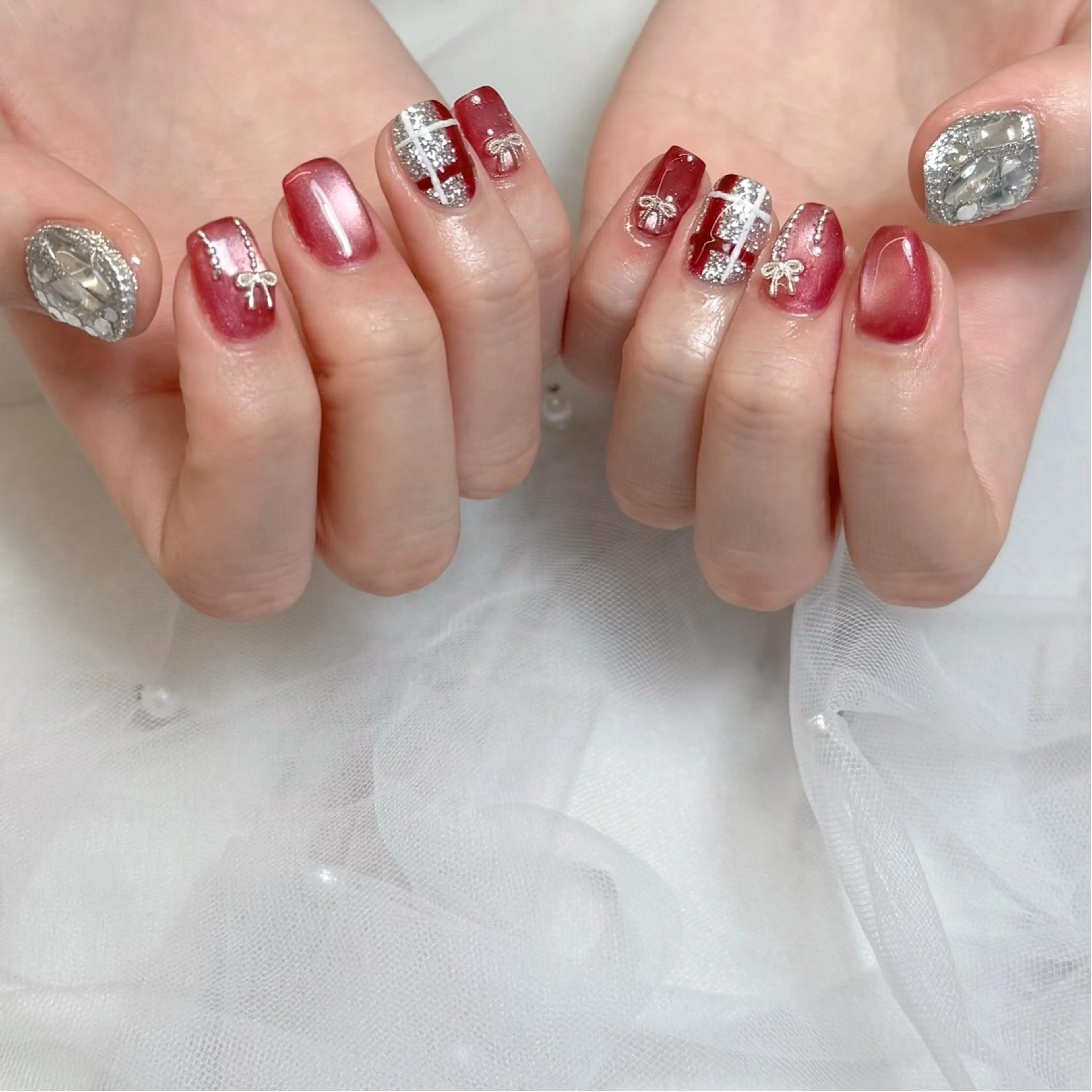 ネイル ハンドネイル mau🩵nail 堺筋本町｜心斎橋のネイルデザイン