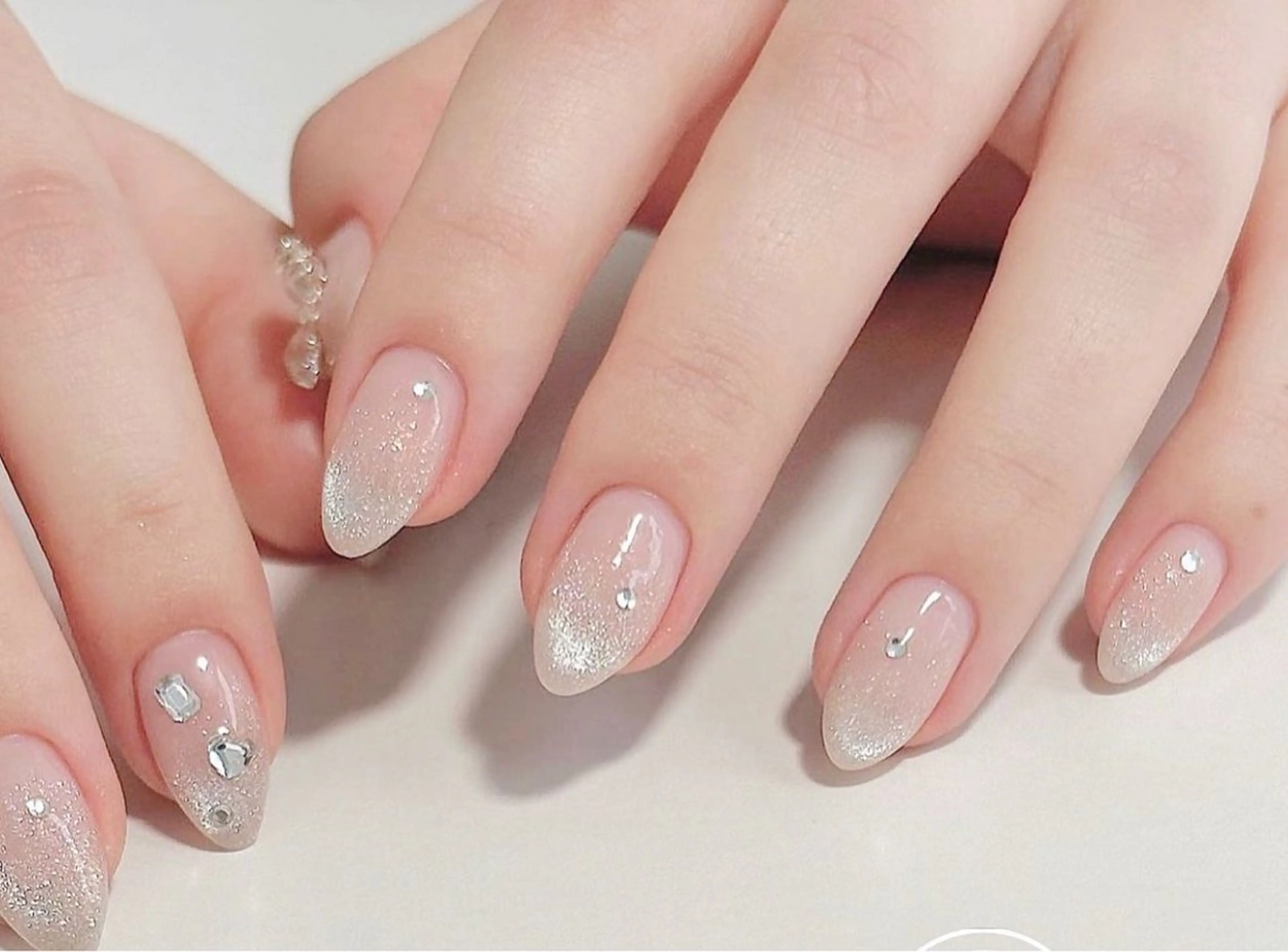 ネイル フットネイル ジェルネイル 韓国ネイル ラメ(グリッター) ラメグラデーション Any nail新大久保店のネイルデザイン