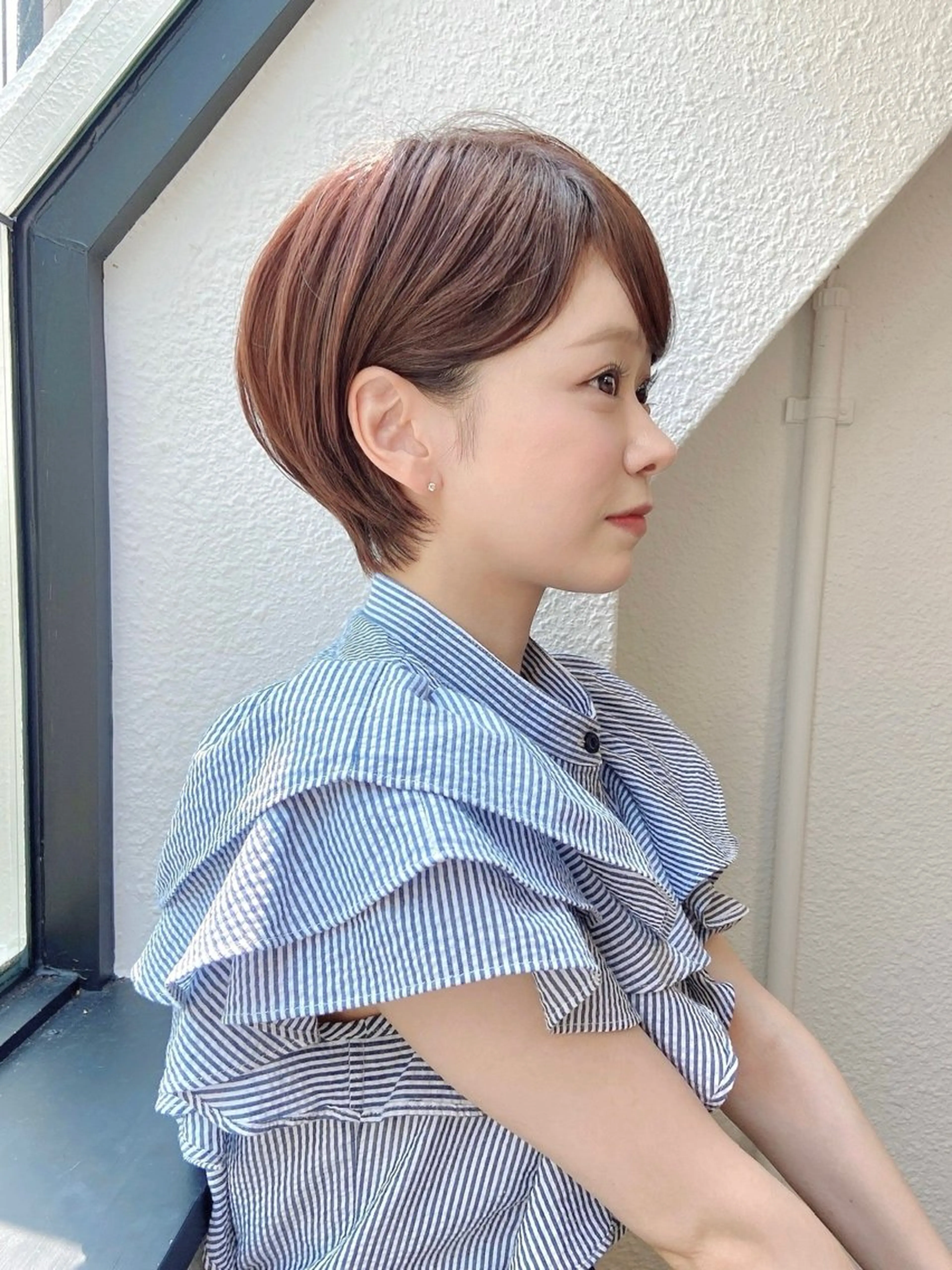 ショート うる艶カラー× ハイトーン/miuのヘアスタイル