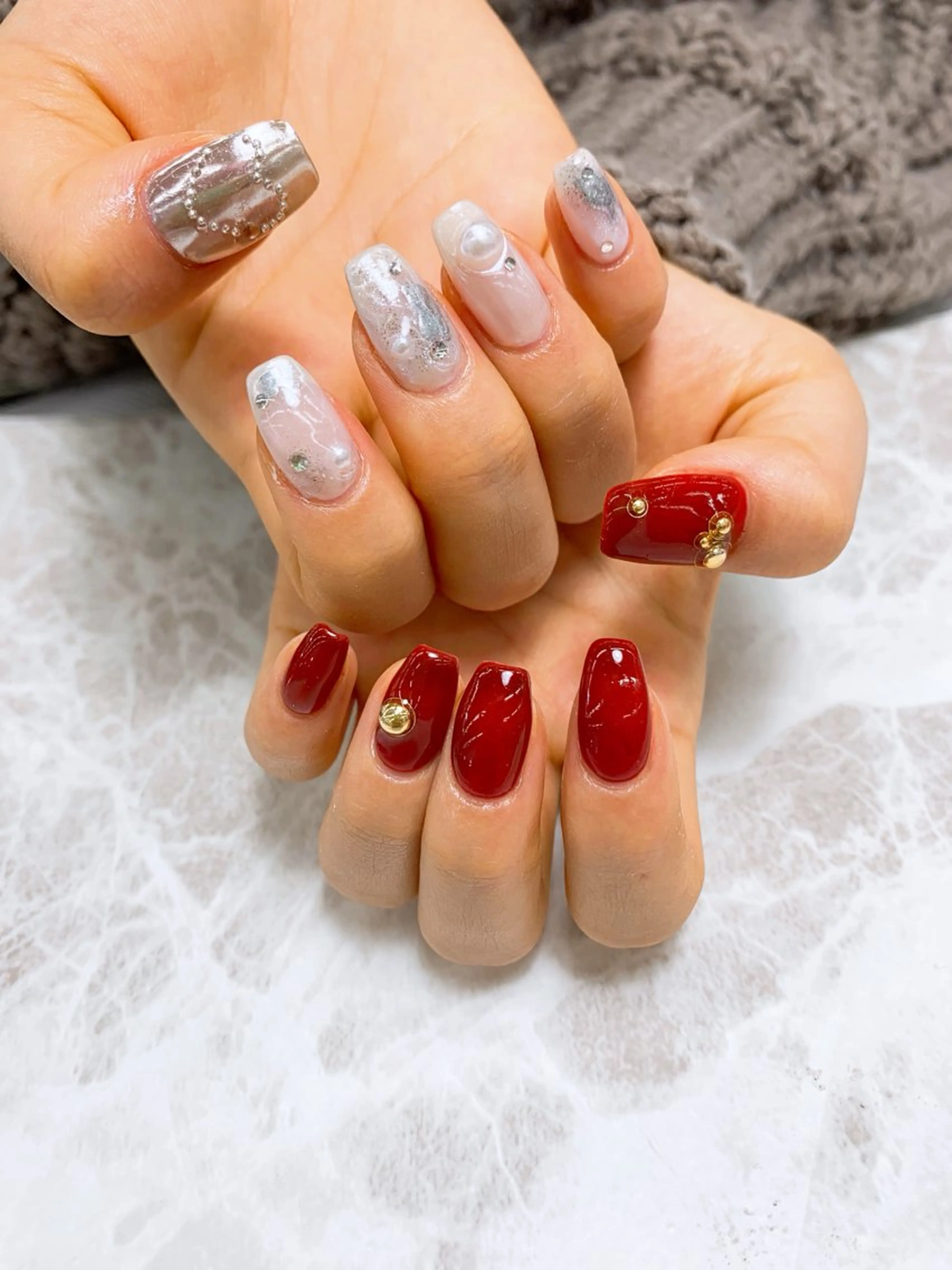 ネイル ⭐︎休業中の練習⭐︎ JNA認定講師髙橋のネイルデザイン