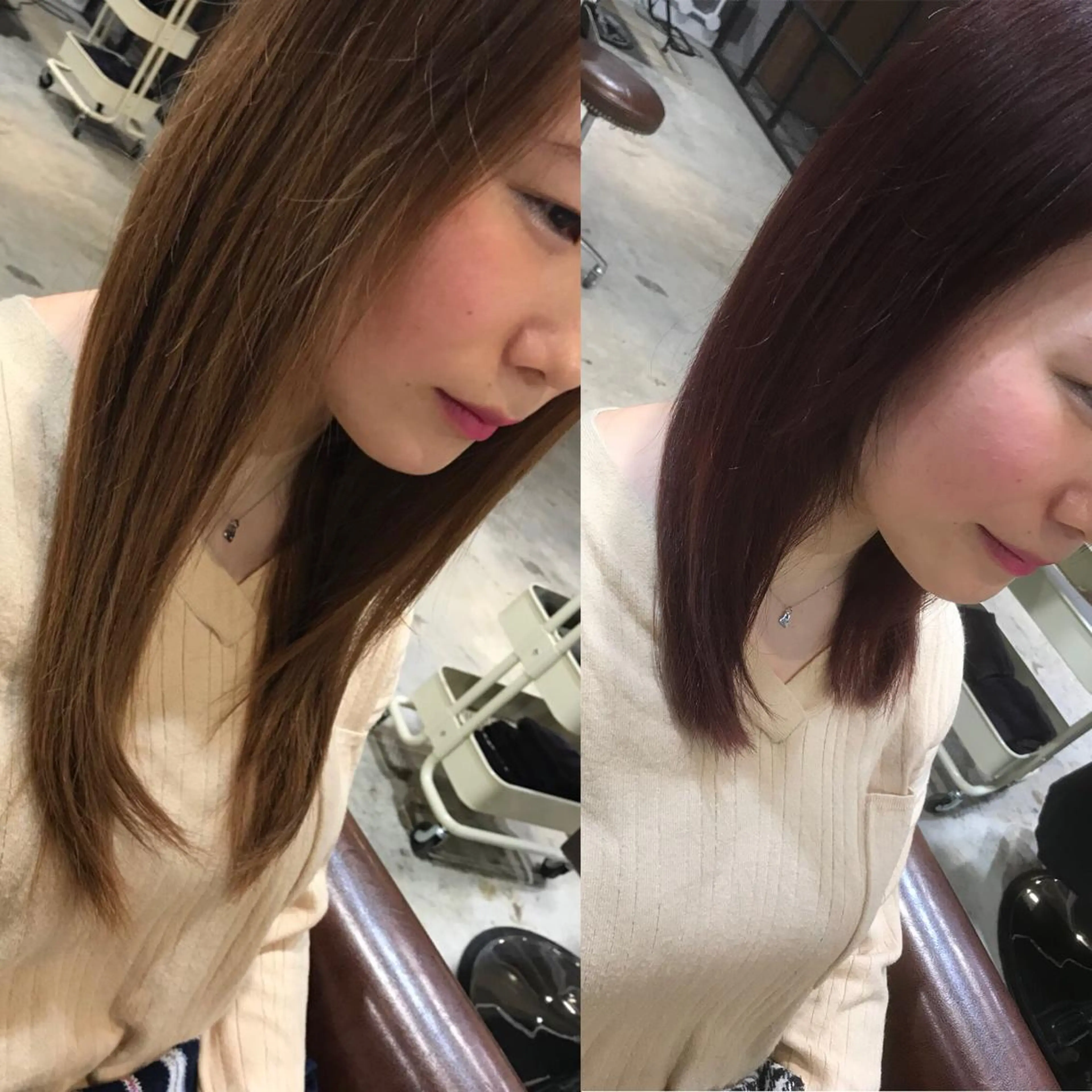 セミロング カラー 竹嶌 健吾のヘアスタイル