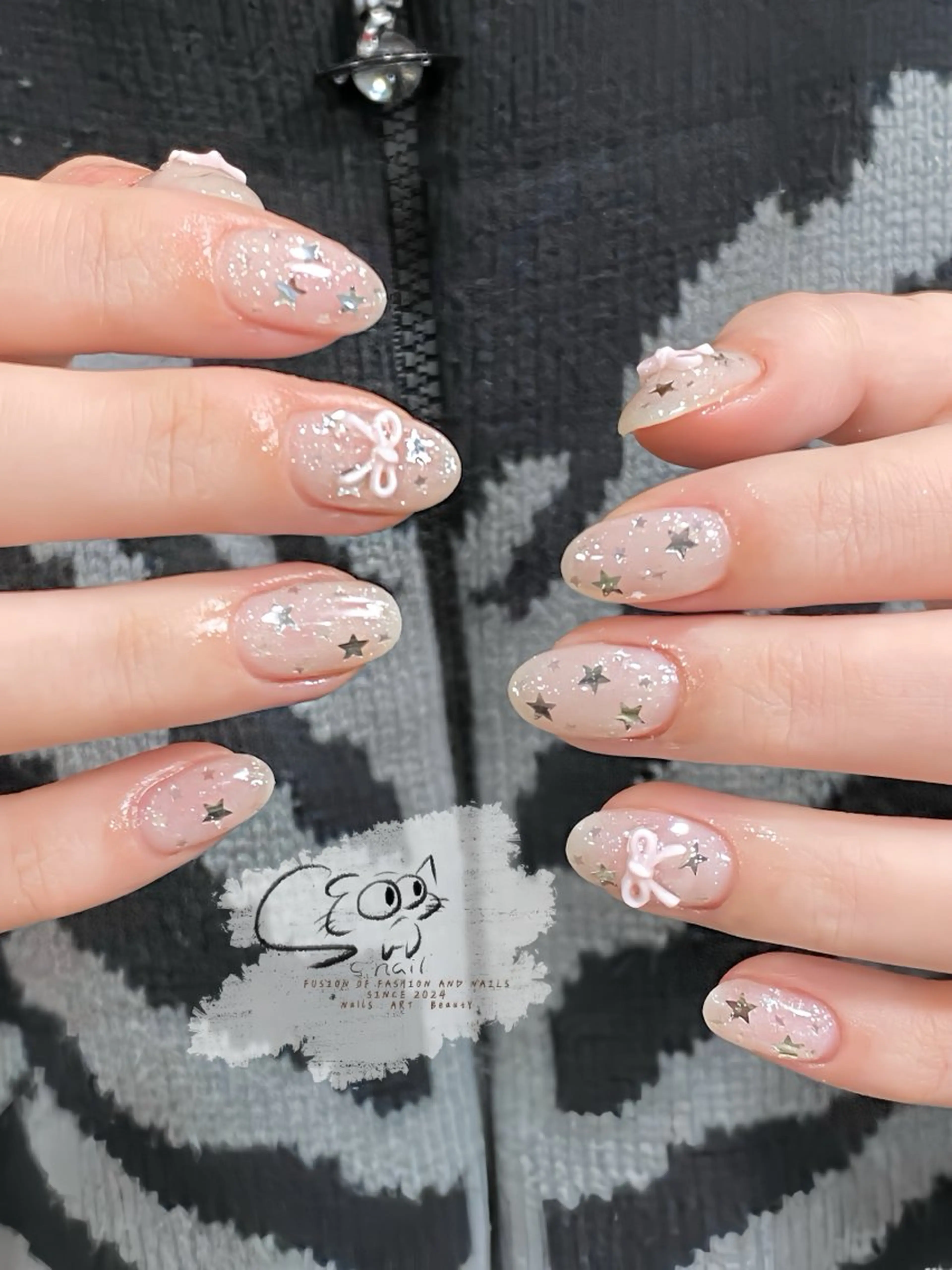 ネイル チークネイル フレンチネイル グラデーション マグネットネイル ワンカラーネイル S.nail _のネイルデザイン