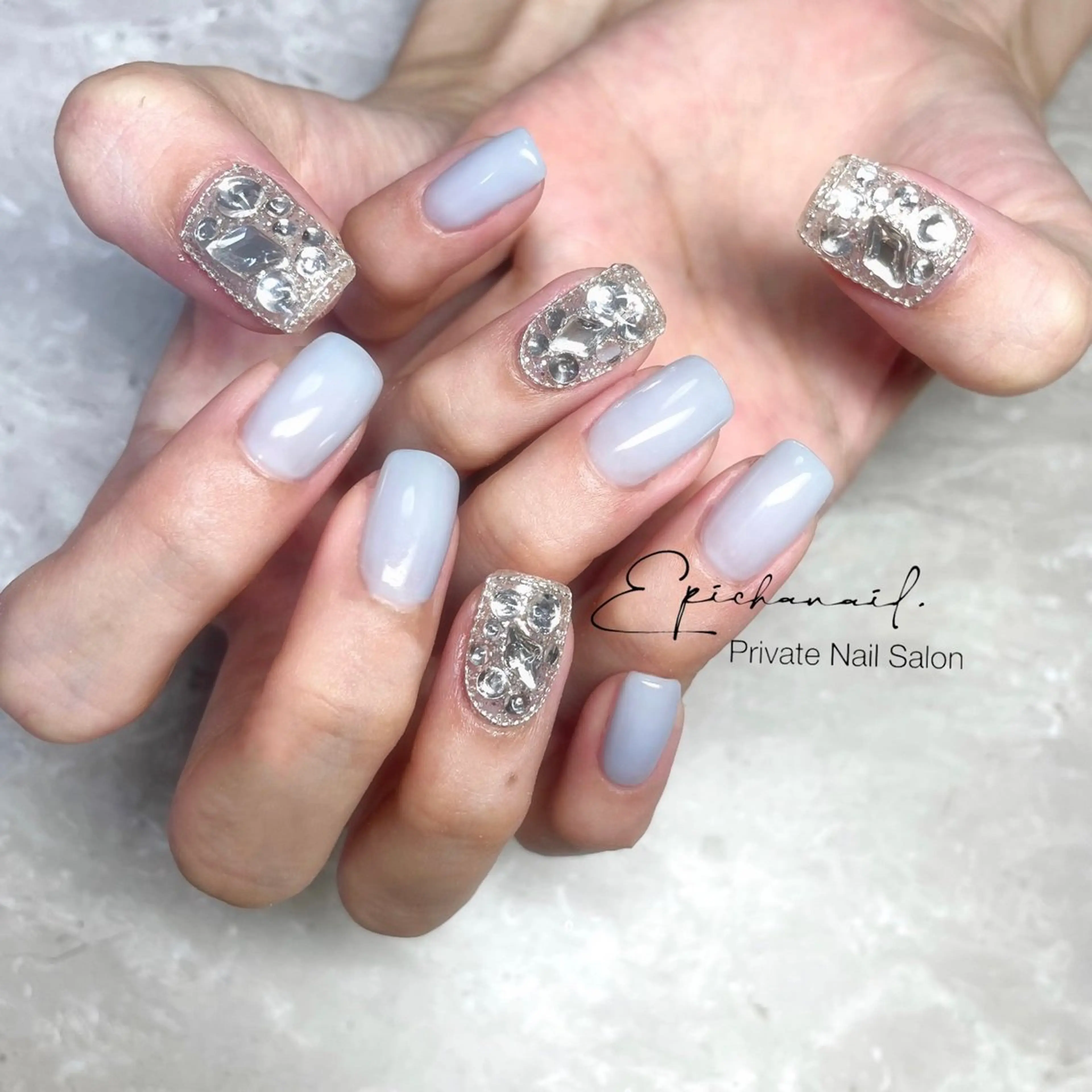 ネイル ストーンネイル EPICHA NAILのネイルデザイン