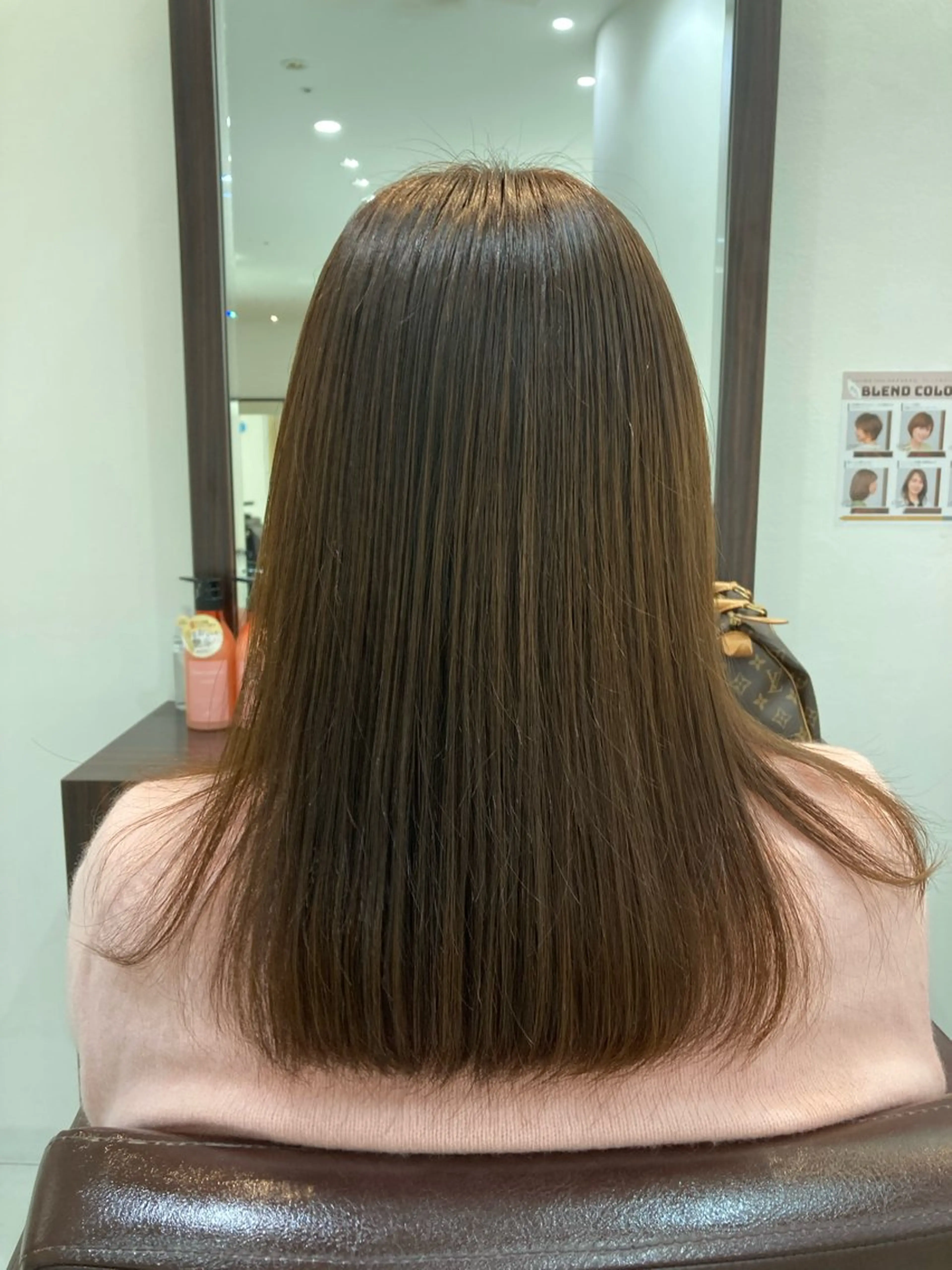 ミディアム カラー ブラウンカラー Ryu/ハイトーン/ デザイン/髪質改善のヘアスタイル