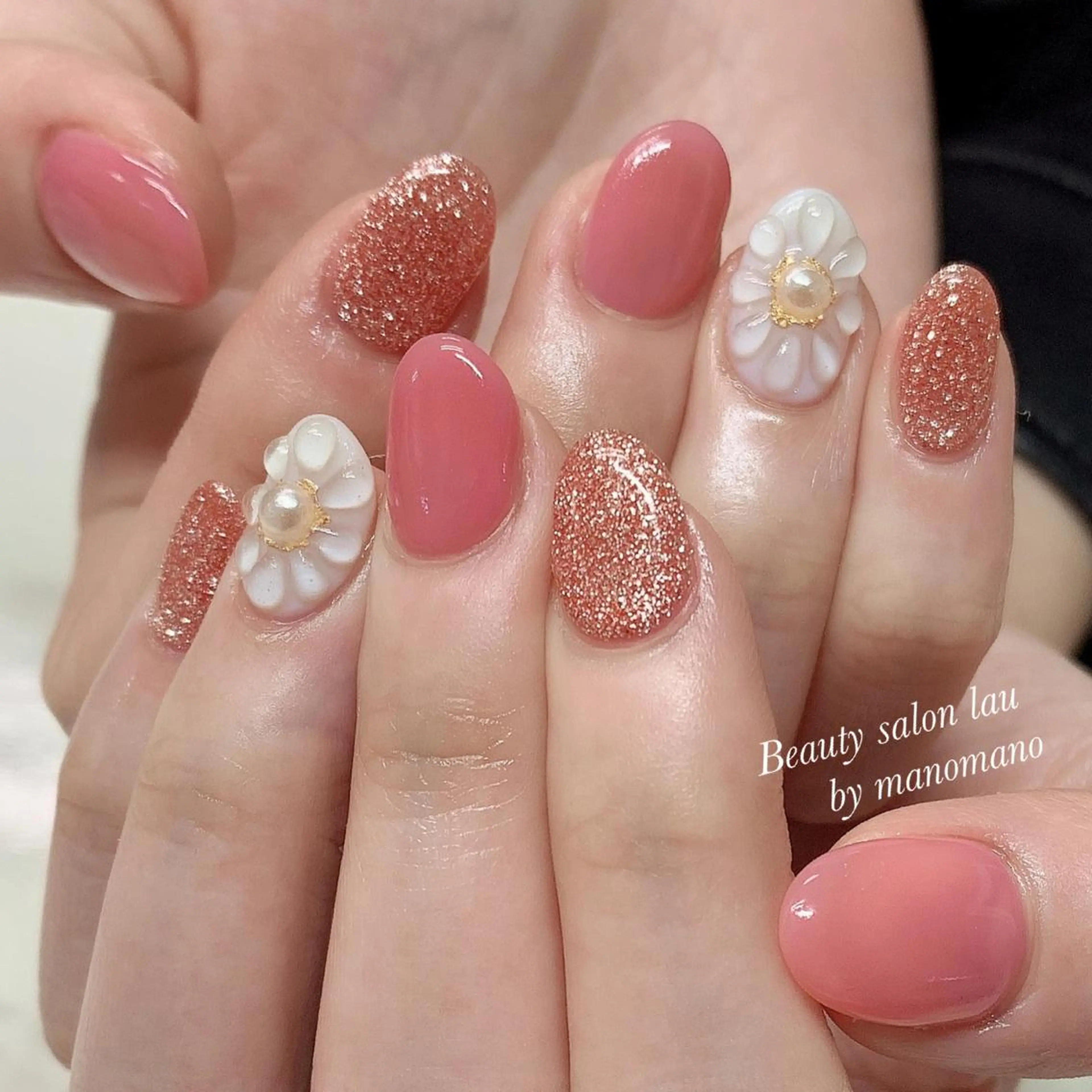 ネイル ハンドネイル ラウバイマノマノ なかざとのネイルデザイン