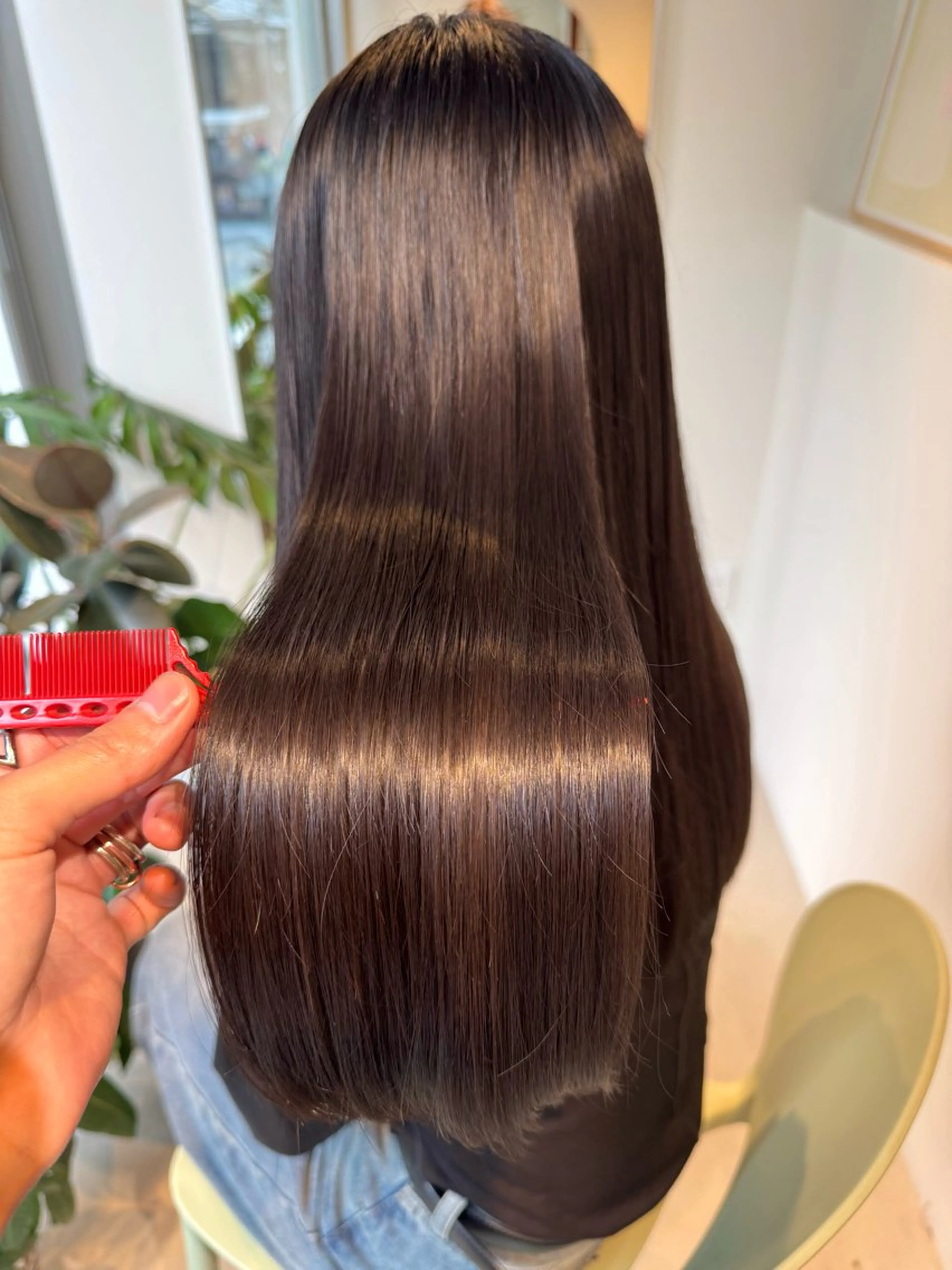 ロング 切りっぱなしボブ ショートボブ アッシュ ボブ ハイライト 髪質改善マスター 長尾勇弥/梅田中津のヘアスタイル