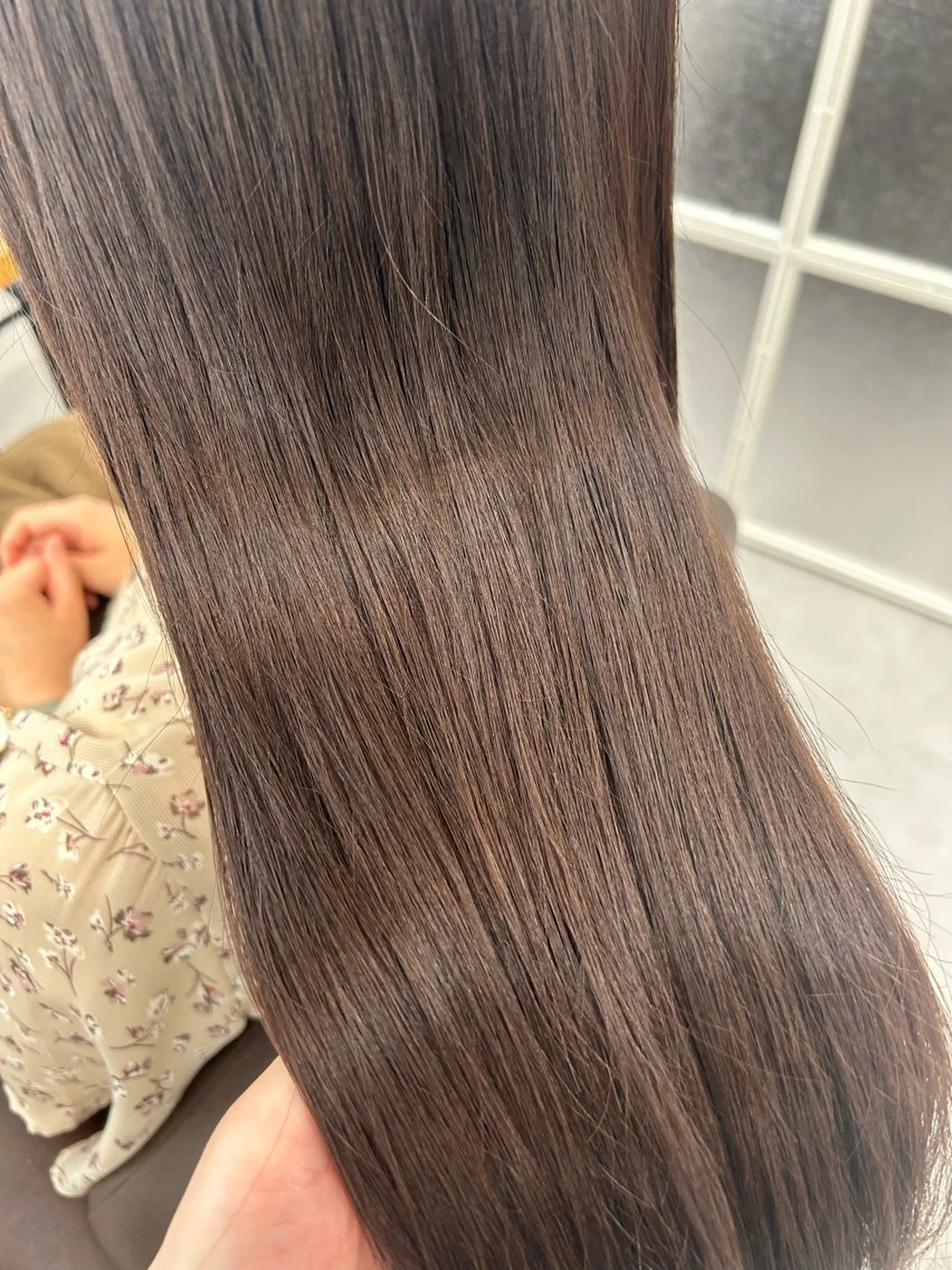 ロング カラー カット ヘアカラー トリートメント 後藤紗英/髪質改善 /オリーブベージュのヘアスタイル