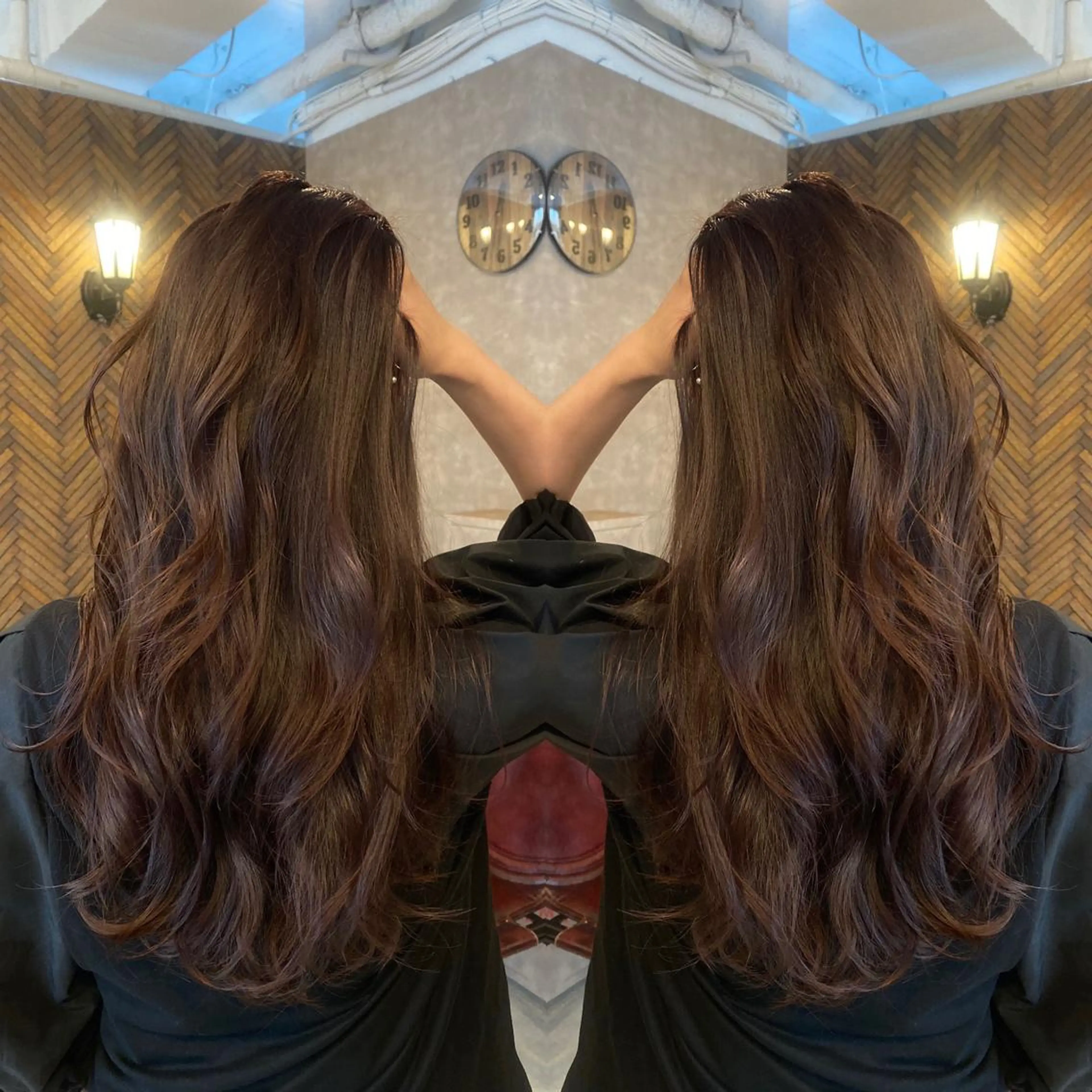 ロング カラー tocca 💜石田愛結💜のヘアスタイル