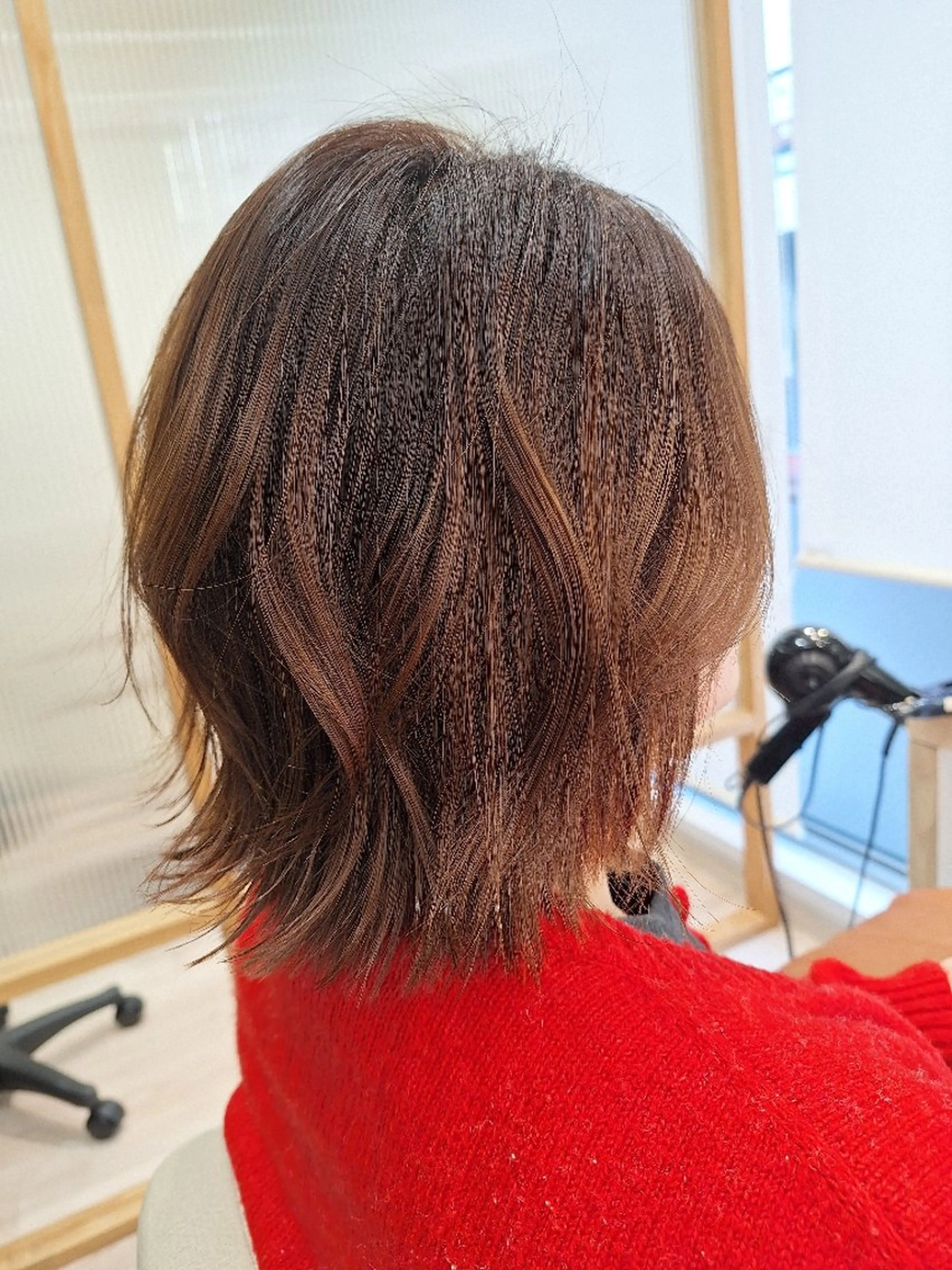 ショート ボブ 外ハネヘア カット トリートメント 山田 一貴のヘアスタイル