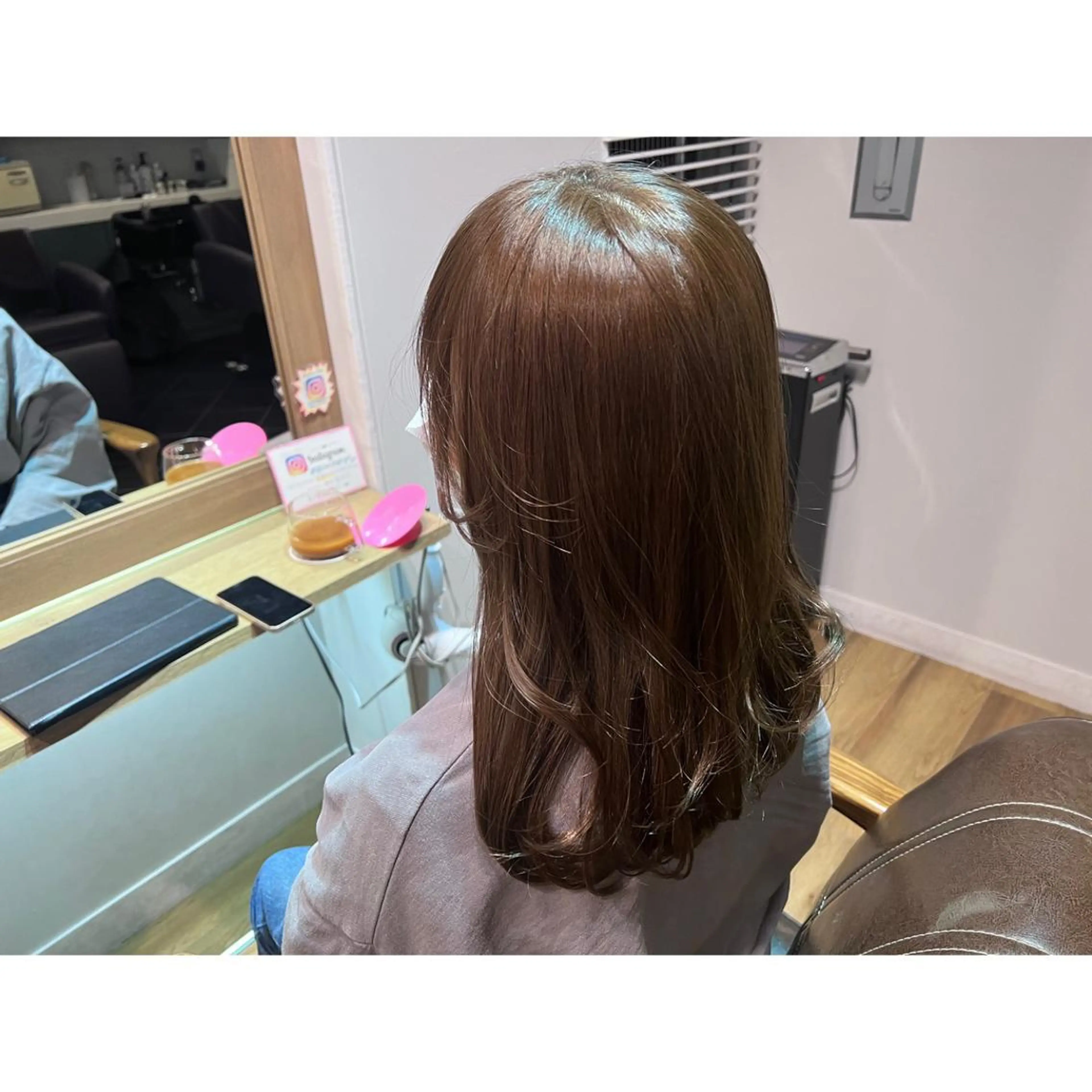 ロング カラー ブラウンカラー ヘアカラー トリートメント ツキダテ ユイのヘアスタイル