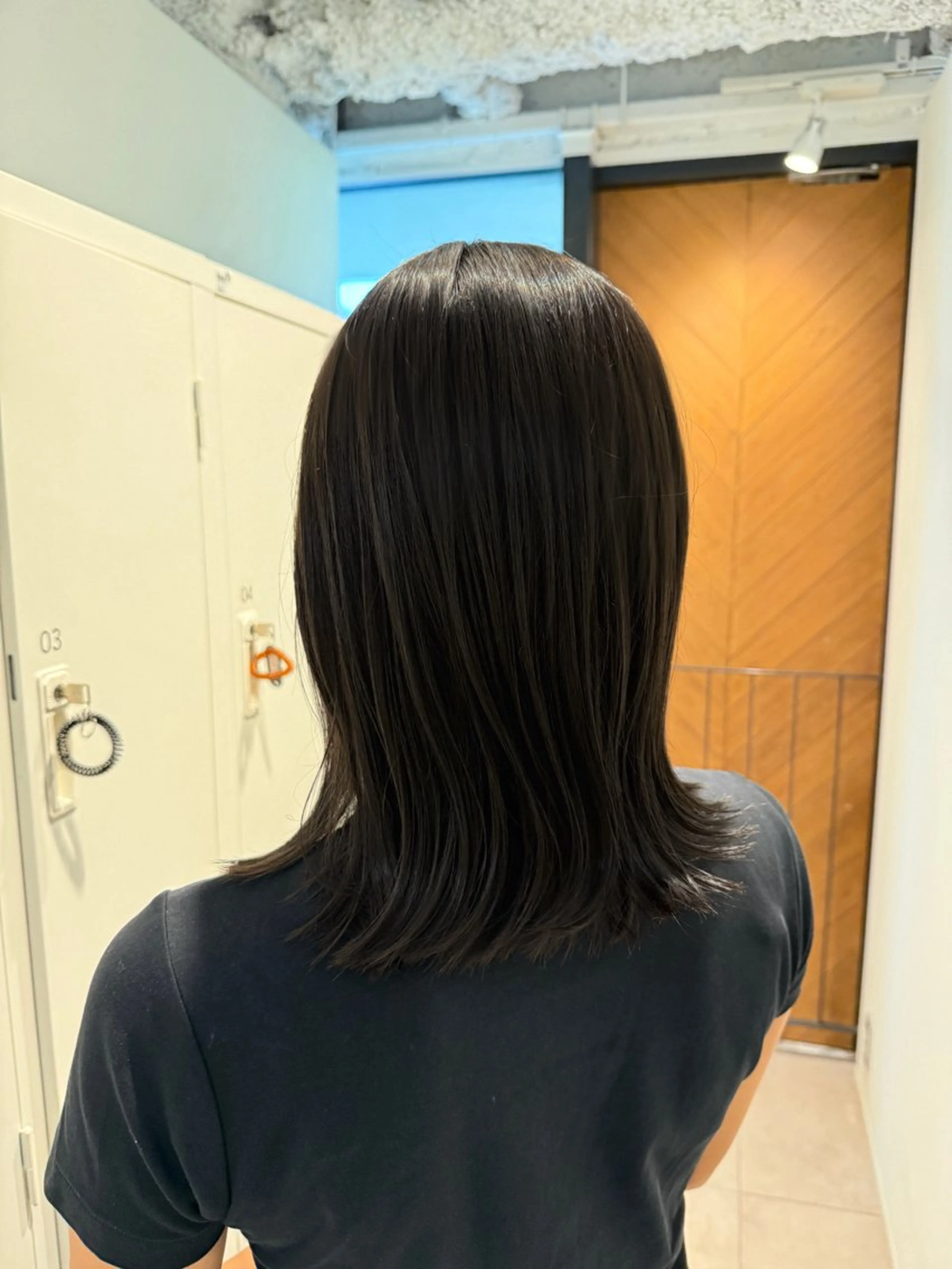ミディアム ヘアカラー トリートメント 艶カラー/ボブカット 【lyann】ゆきののヘアスタイル